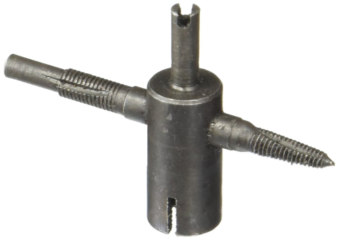 Ken-Tool 30215 4-Way Valve Core Tool - Heavy Duty Tire Valve Stem Remover & Installer for Car, Truck, and Motorcycle Tires - Perfect for Auto Repair Shops and DIY Tire Maintenance