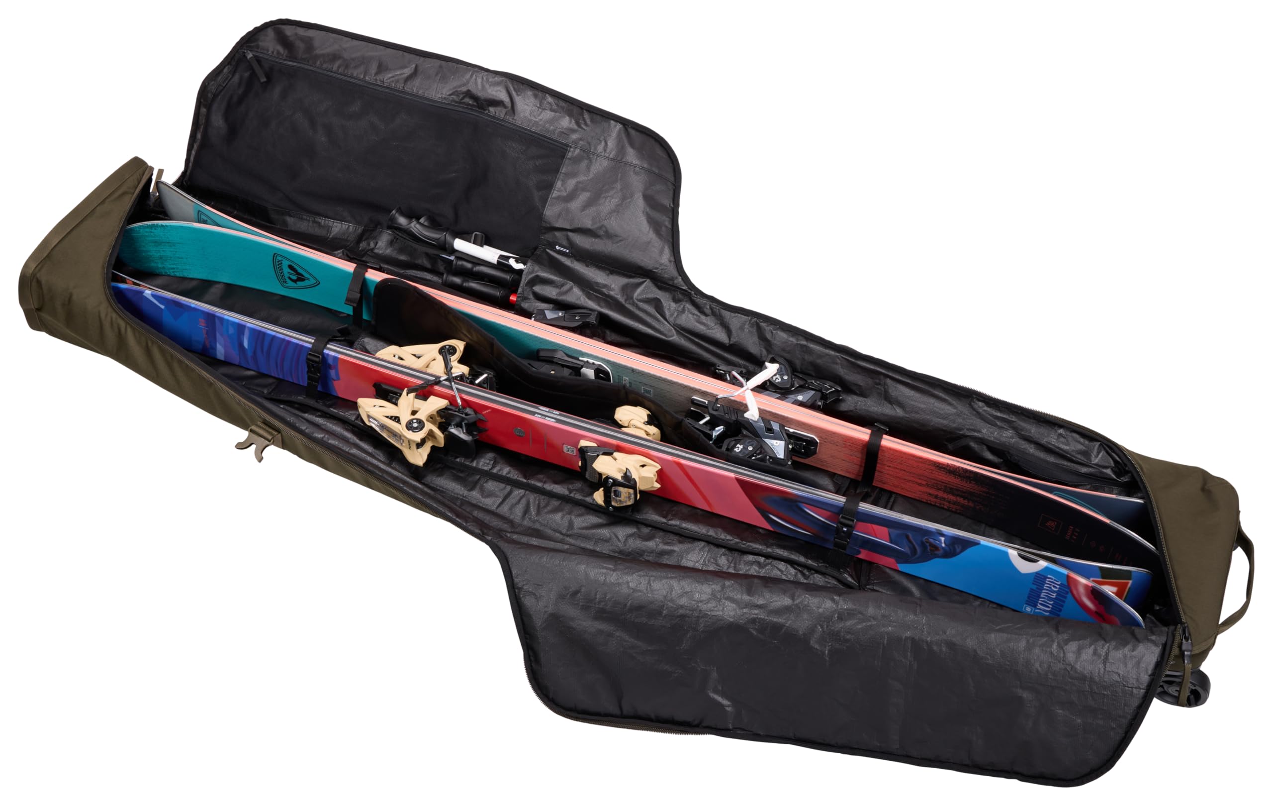 Thule Roundtrip Ski Roller Bag - Durable Travel Ski Bag for Airplane & Car Transport - Perfect for Ski Trips & Winter Vacations