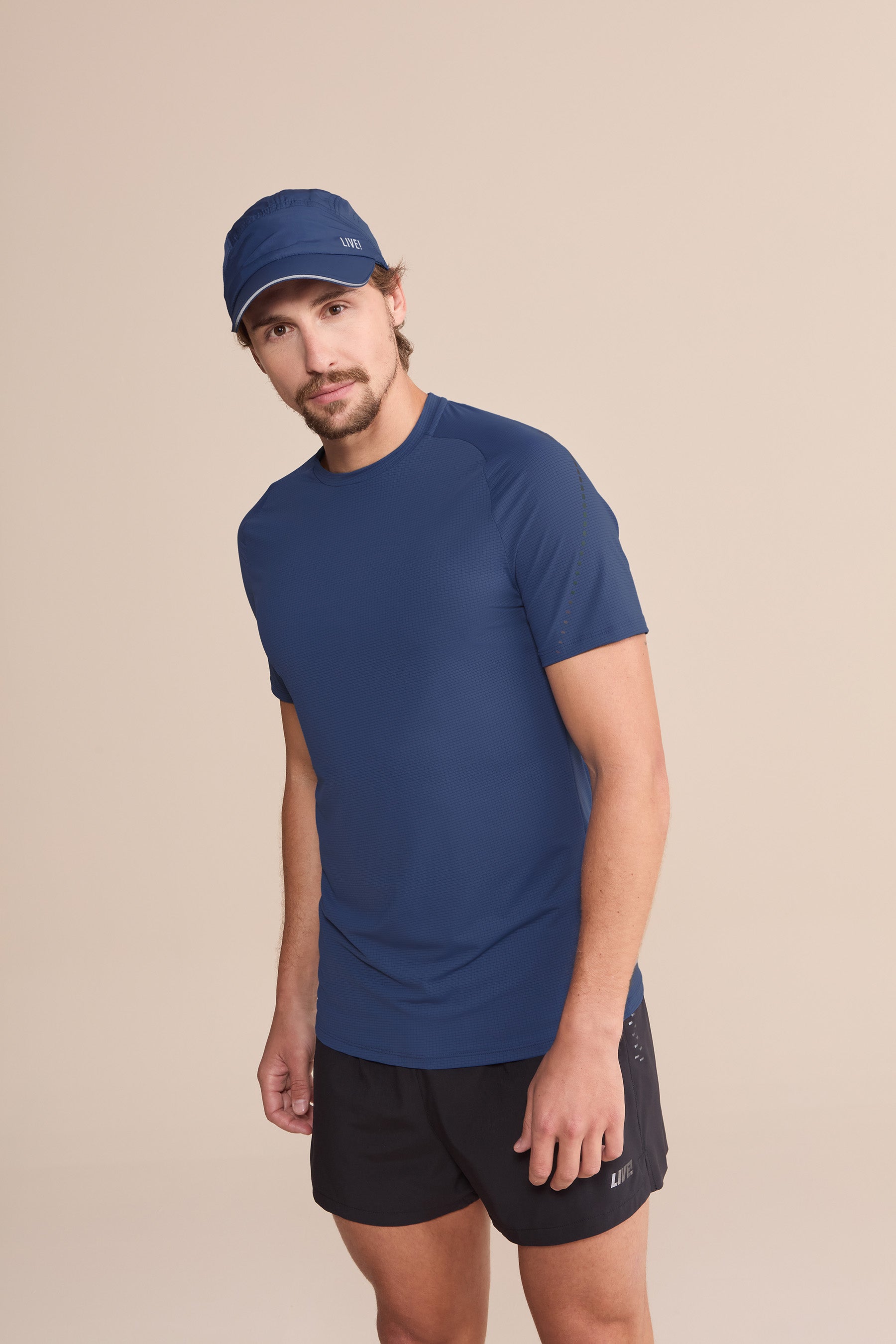 Fit Raglan Reflex Men's T-Shirt - Comfortable Athletic Tee for Gym, Running & Casual Wear | Breathable Cotton Blend