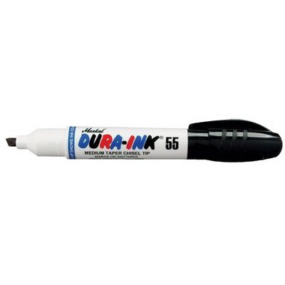 Dura-Ink #25 King Size Black Felt Tip Markers - Set of 10 | Premium Permanent Markers for Art, Office & Industrial Use