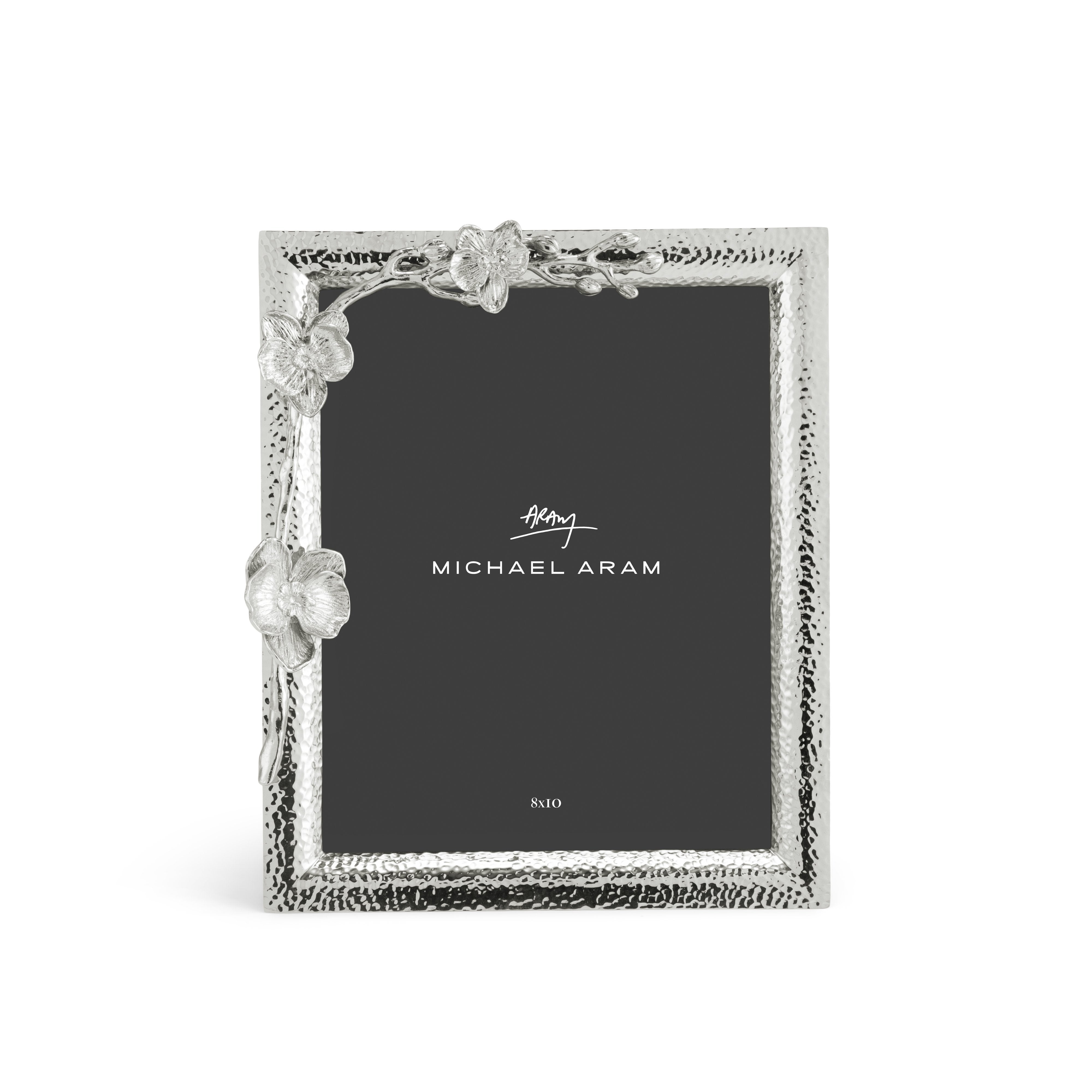 Elegant White Orchid Picture Frame - Perfect for Home Decor, Wedding Photos & Wall Art Displays