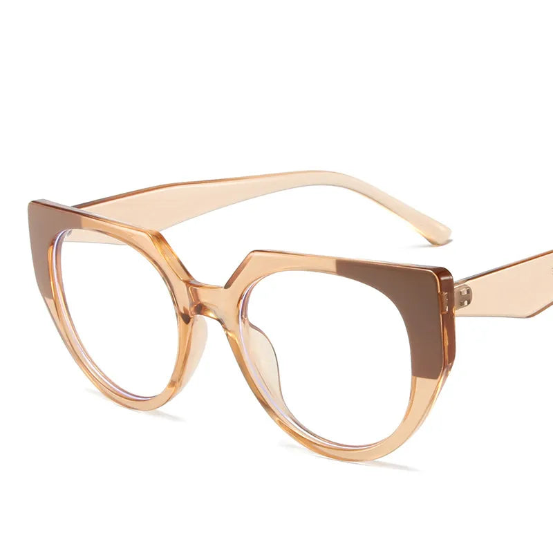 CCspace Women's Full Rim Cat Eye Reading Glasses R56954 - Stylish Blue Light Blocking Readers for Office, Reading & Computer Use