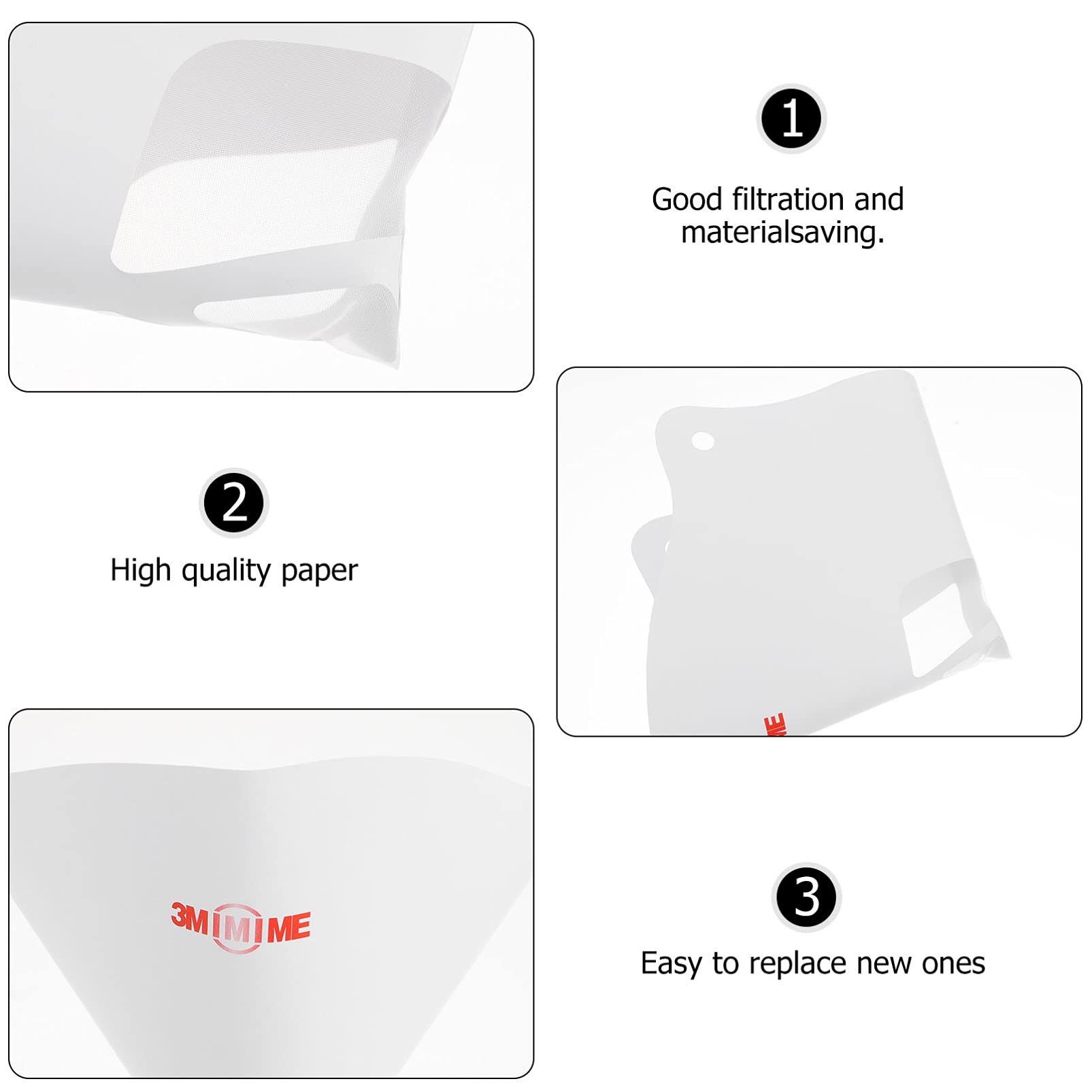 2 Sets 3D Printer Filter Funnel - Disposable Paper Strainer for Filament & Paint Filtration - 10pcs x 2 - Perfect for Resin Printing, DIY Crafts & Home Improvement Projects