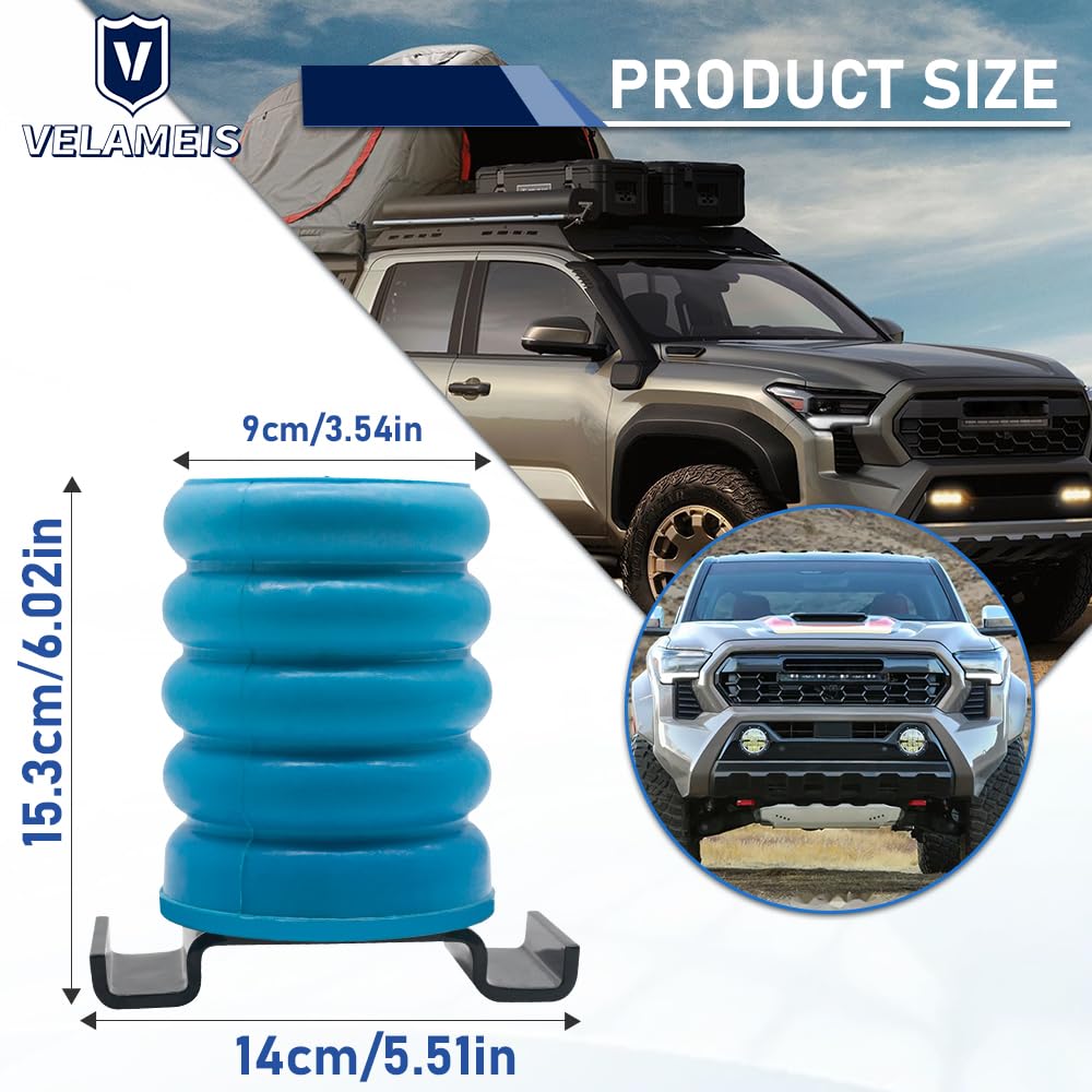 Toyota Tundra Titan Frontier Rear Air Helper Springs Kit - SSR-610-40 Air Suspension System for Improved Load Capacity & Ride Comfort | Perfect for Towing, Hauling & Off-Road Adventures