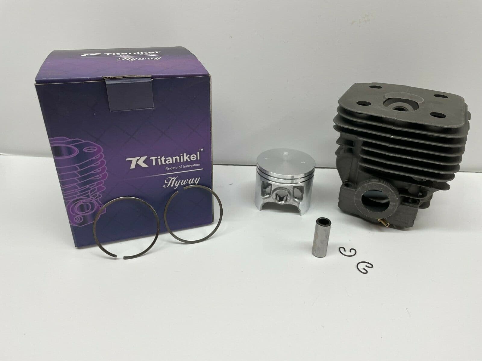 Hyway Cylinder Kit Titanikel for Husqvarna 395 Chainsaw - 56mm Bore, 503 99 39 71 Wagners - High-Performance Replacement Part for Forestry & Woodcutting