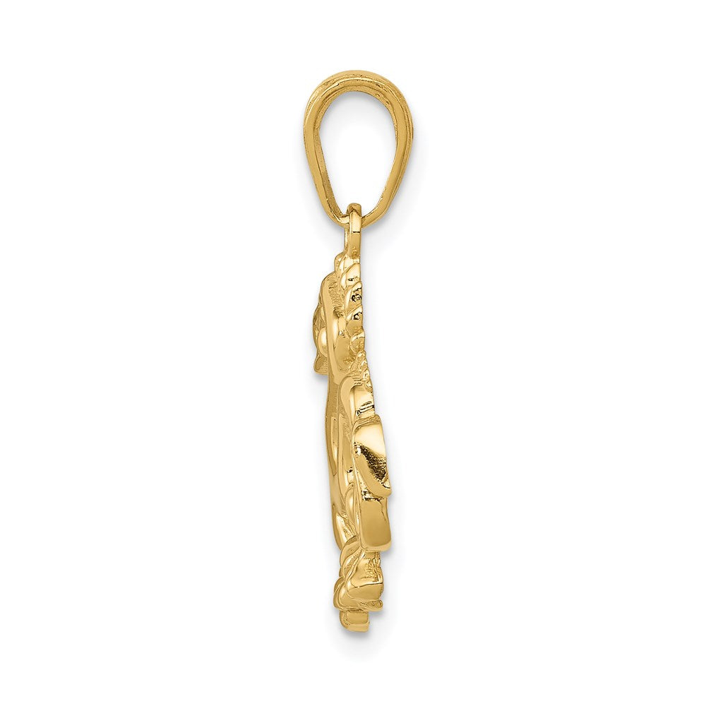 Gold Polished Dragon Pendant Necklace - Model C2379 - Elegant Jewelry Gift for Women, Men - Perfect for Parties, Weddings & Special Occasions