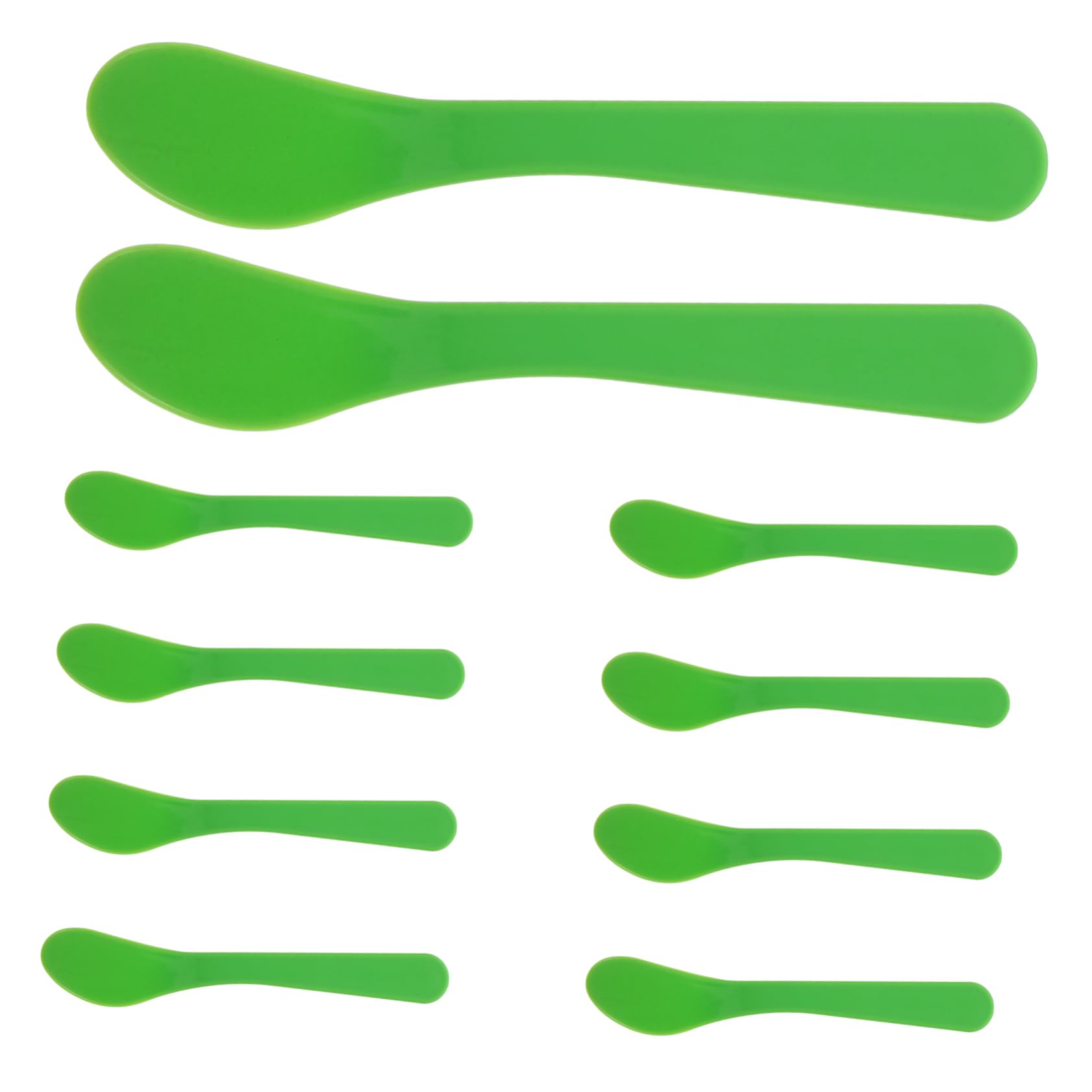 15cm Small Disposable Makeup Spatula Spoons - Sample Size Cosmetic Tools for Foundation, Cream & Skincare Application - Perfect for Professional Salons, Home Beauty Routines & Travel Kits
