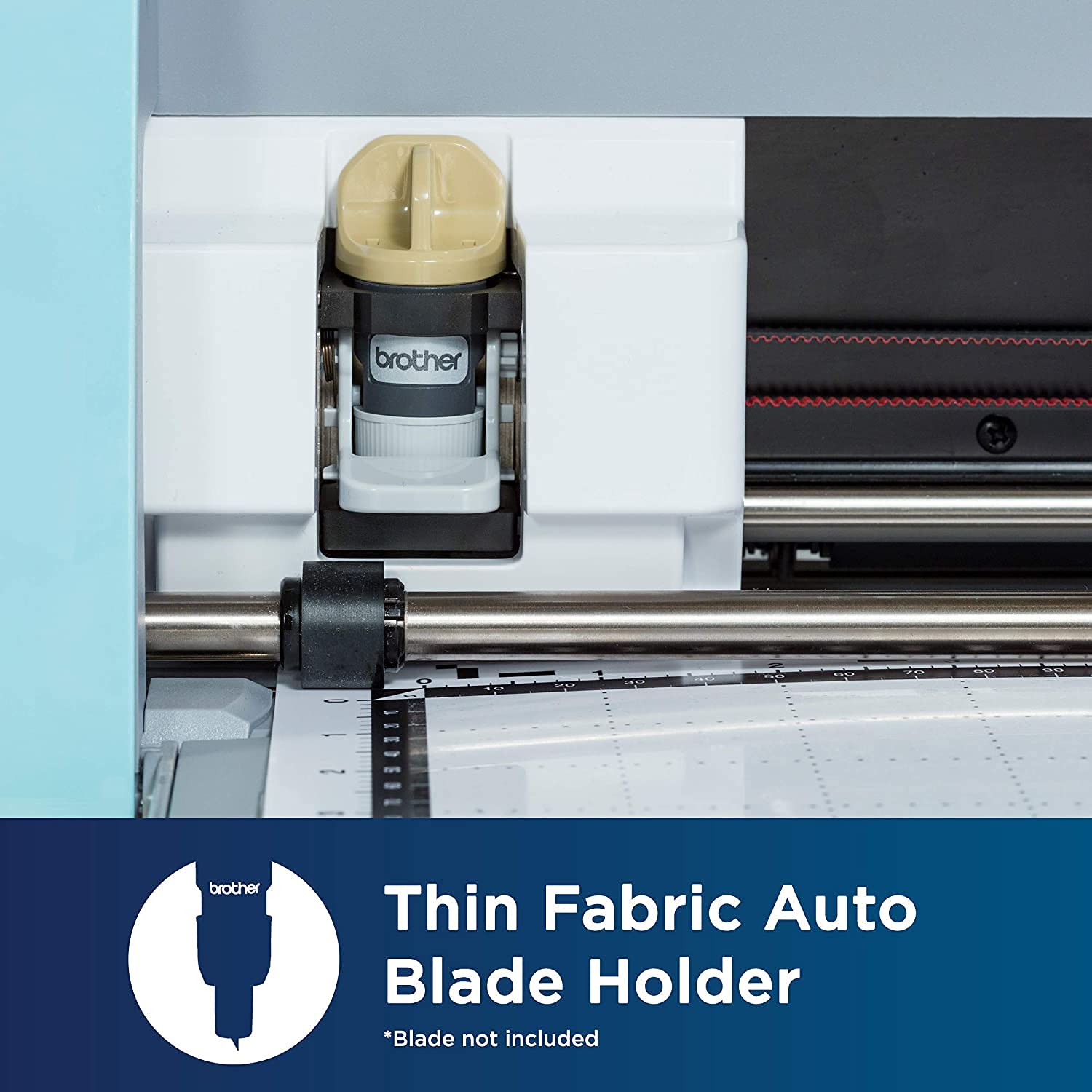 Brother ScanNCut DX Thin Fabric Auto Blade Holder CADXHLDQ1 with 6 Replacement Blades CADXBLDQ1 - Perfect for Fabric Cutting, Quilting, and DIY Craft Projects