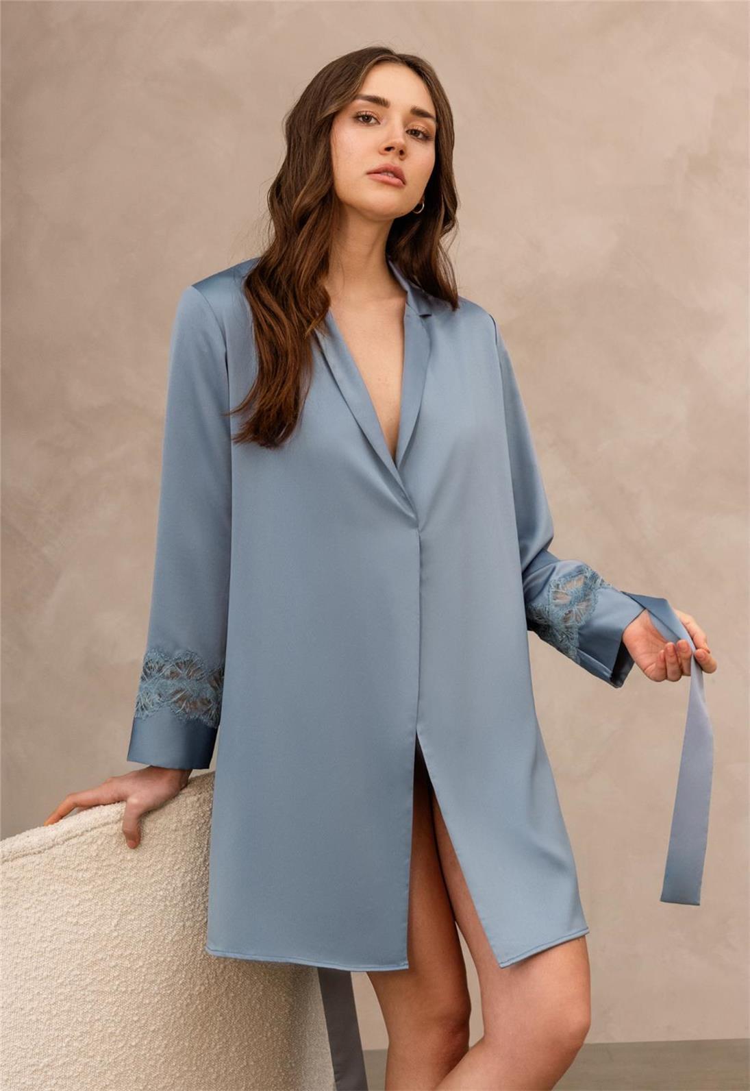 Zinnia Cover Up Chateau Blue - Stylish Women's Beach Cover-Up for Poolside, Vacation & Summer Outfits