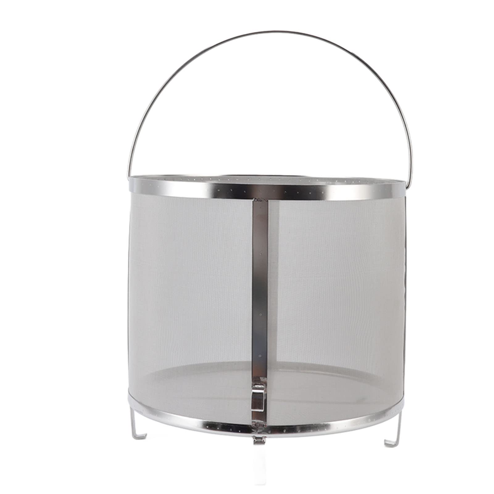 Premium Stainless Steel Brewing Hop Strainer with Stand - Fine Mesh Filter for Homemade Beer & Wine Making - Perfect for Homebrew Kits, Craft Beer Brewing & Fermentation Equipment