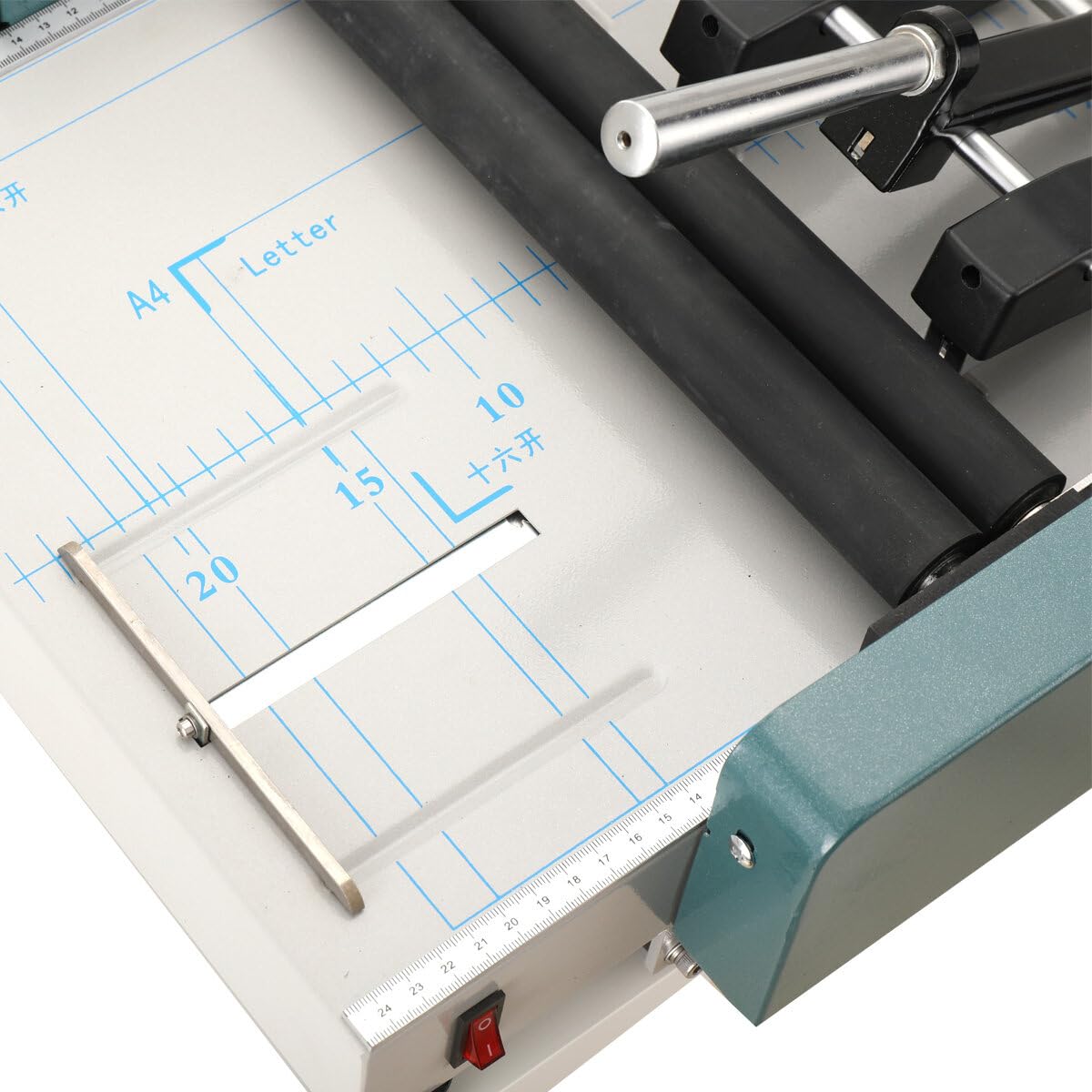 ECUTEE A3 Manual Booklet Maker - 110V Folding Binding Machine with Stapler for Bookbinding, Pamphlets & Documents | Ideal for Printing Factories, Schools & Office Use