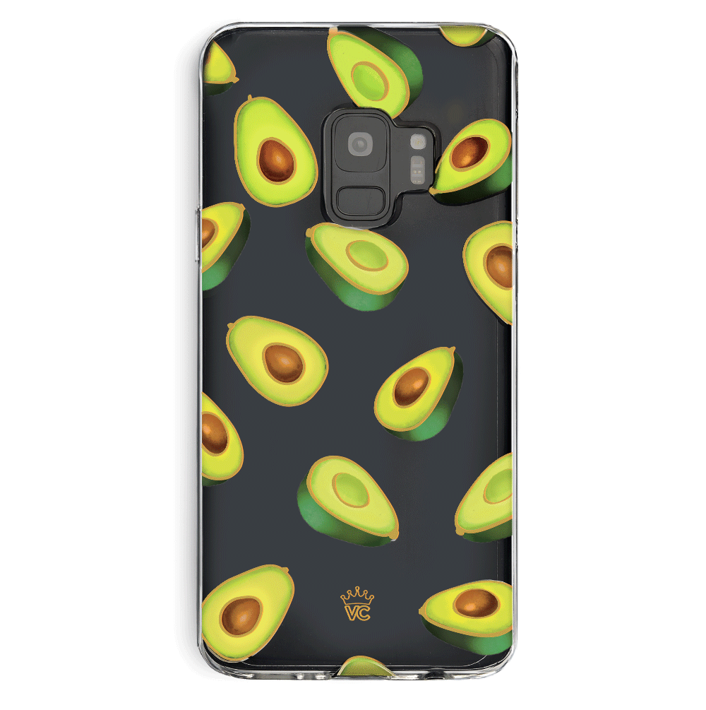 Clear Samsung Galaxy Case with Avocado Design - Slim Protective Phone Cover for Everyday Use & Stylish Protection
