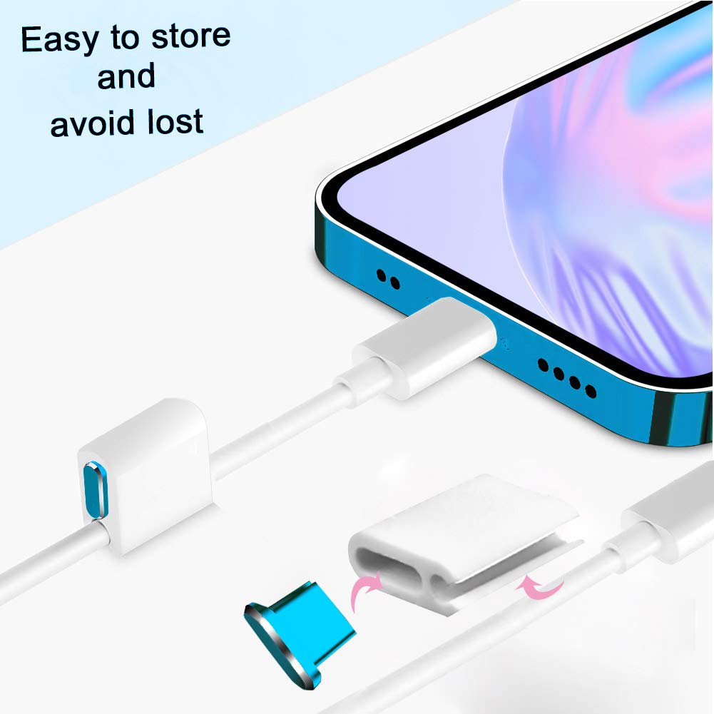 Premium Metal USB-C Port Dust Cover Plug & SIM Ejector Tool - Anti-Dust Protector for Samsung Galaxy S24/S23/S22/S21, iPhone 15/14, Laptops & Smartphones (Blue) - Perfect for Travel, Office & Home Use to Keep Charging Ports Clean
