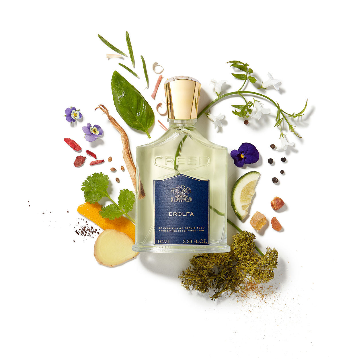 Creed Erolfa Eau de Parfum for Men - Fresh Citrus & Marine Scent | Luxury Cologne for Everyday Wear & Special Occasions
