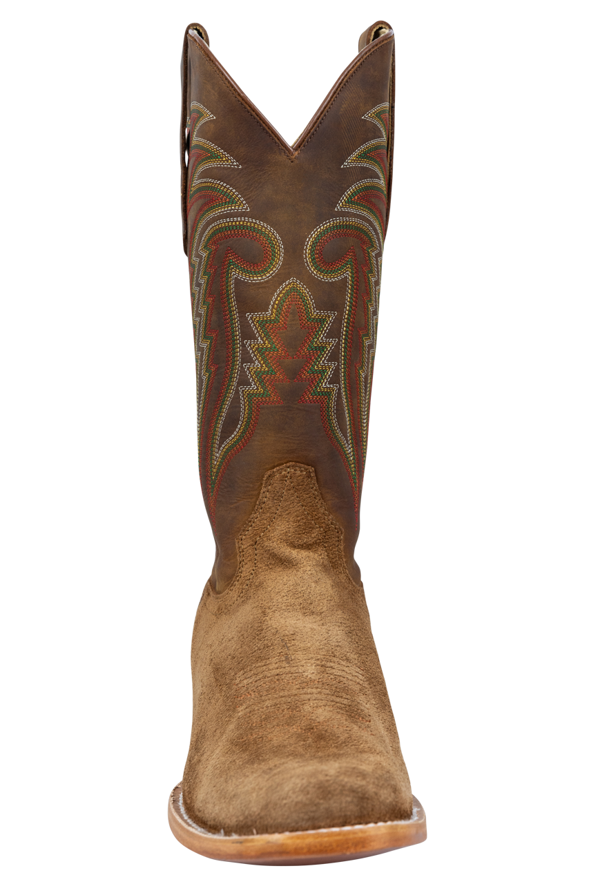 Premium R. Watson Genuine Cowhide Cowboy Boots - Arizona Tan - Western Style, Durable & Comfortable for Rodeo, Country Music Festivals & Outdoor Adventures