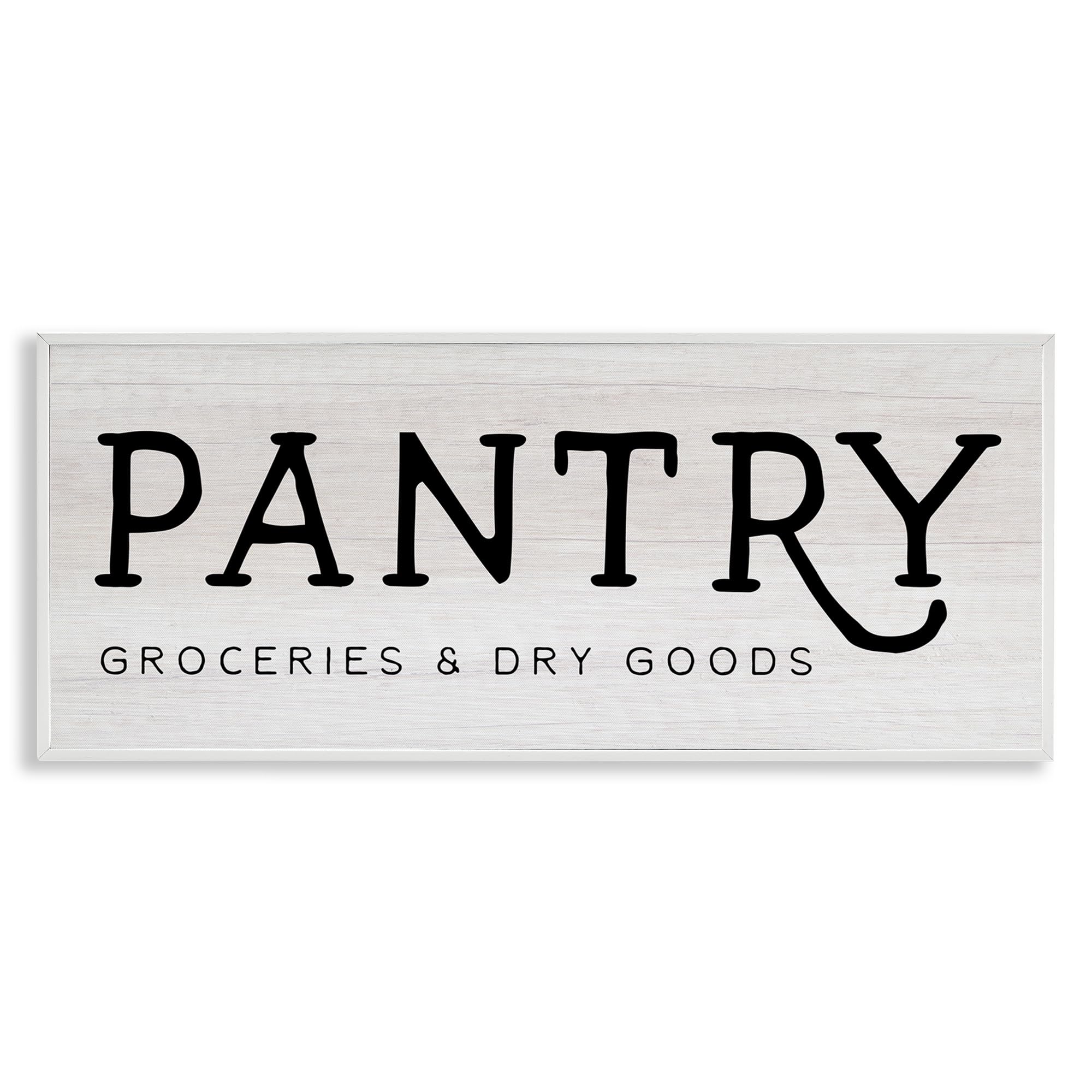 Rustic Pantry Sign for Groceries & Dry Goods - Kitchen Decor