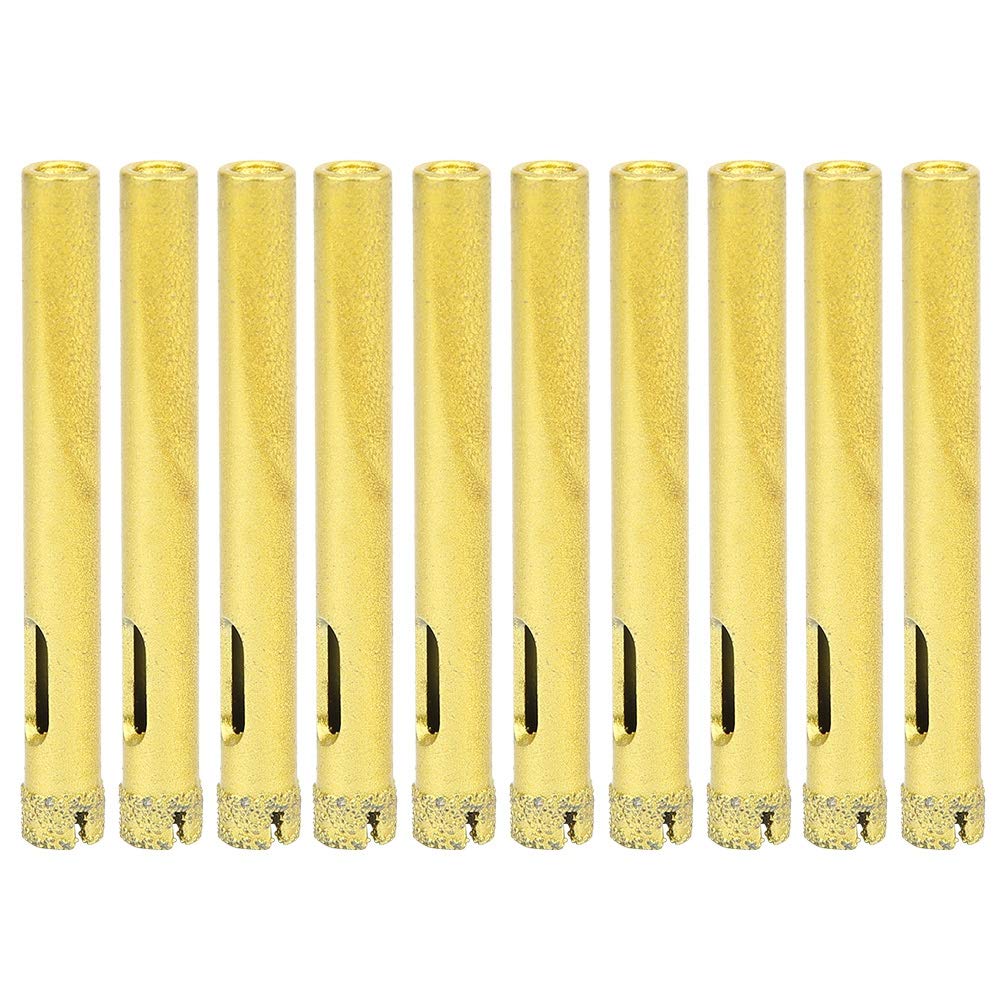 10Pcs Diamond Hole Saw Drill Bit Set for Granite Tile Concrete - Perfect for Bathroom & Kitchen Renovation
