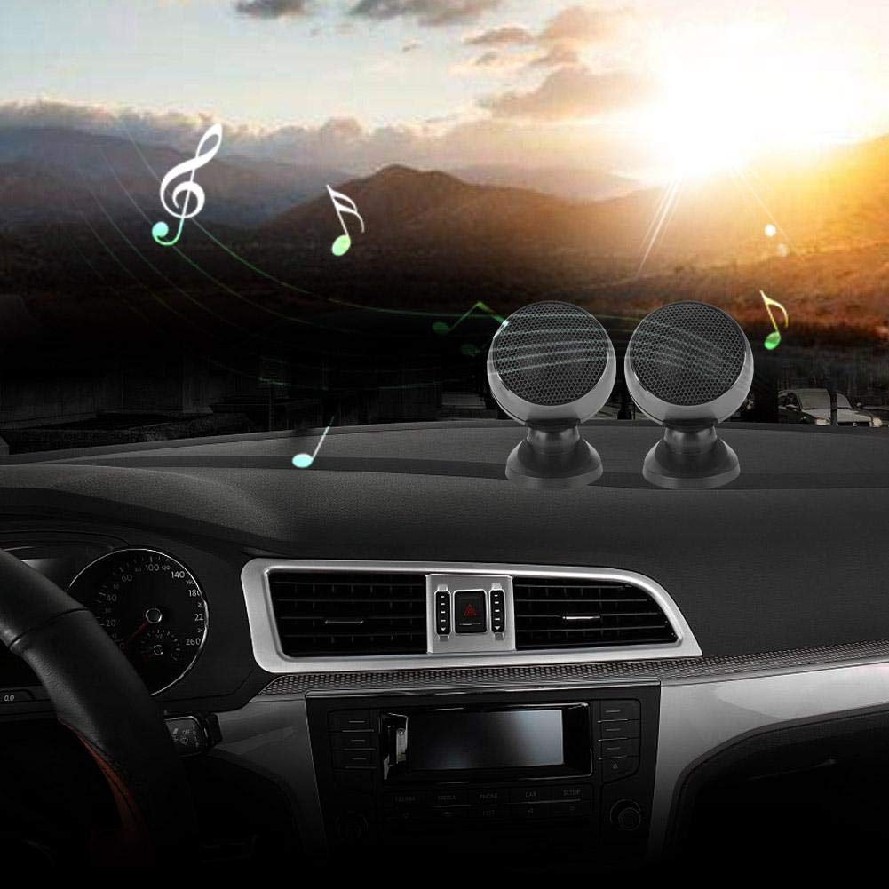 Acouto 2-Piece High Power Car Tweeter Speakers - Premium Stereo Audio System for Crystal Clear Music (Black) | Perfect for Car Audio Upgrades & Home Theater Systems