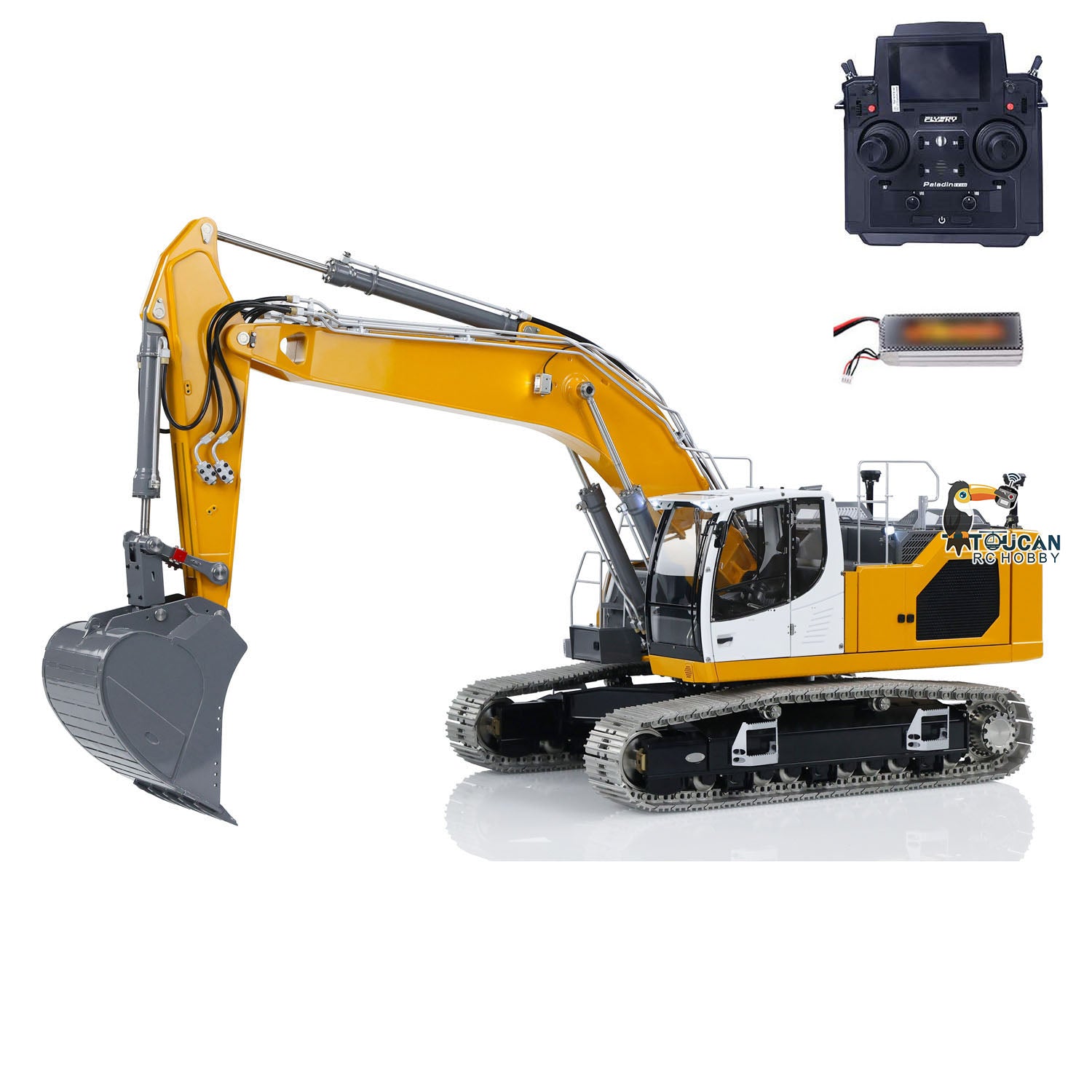 1/14 Scale Metal LESU Aoue LR945 Hydraulic RC Excavator - 7CH Remote Control Construction Vehicle Toy with Simulation Digging Function | Perfect for Kids Play, Construction Enthusiasts & Collectors