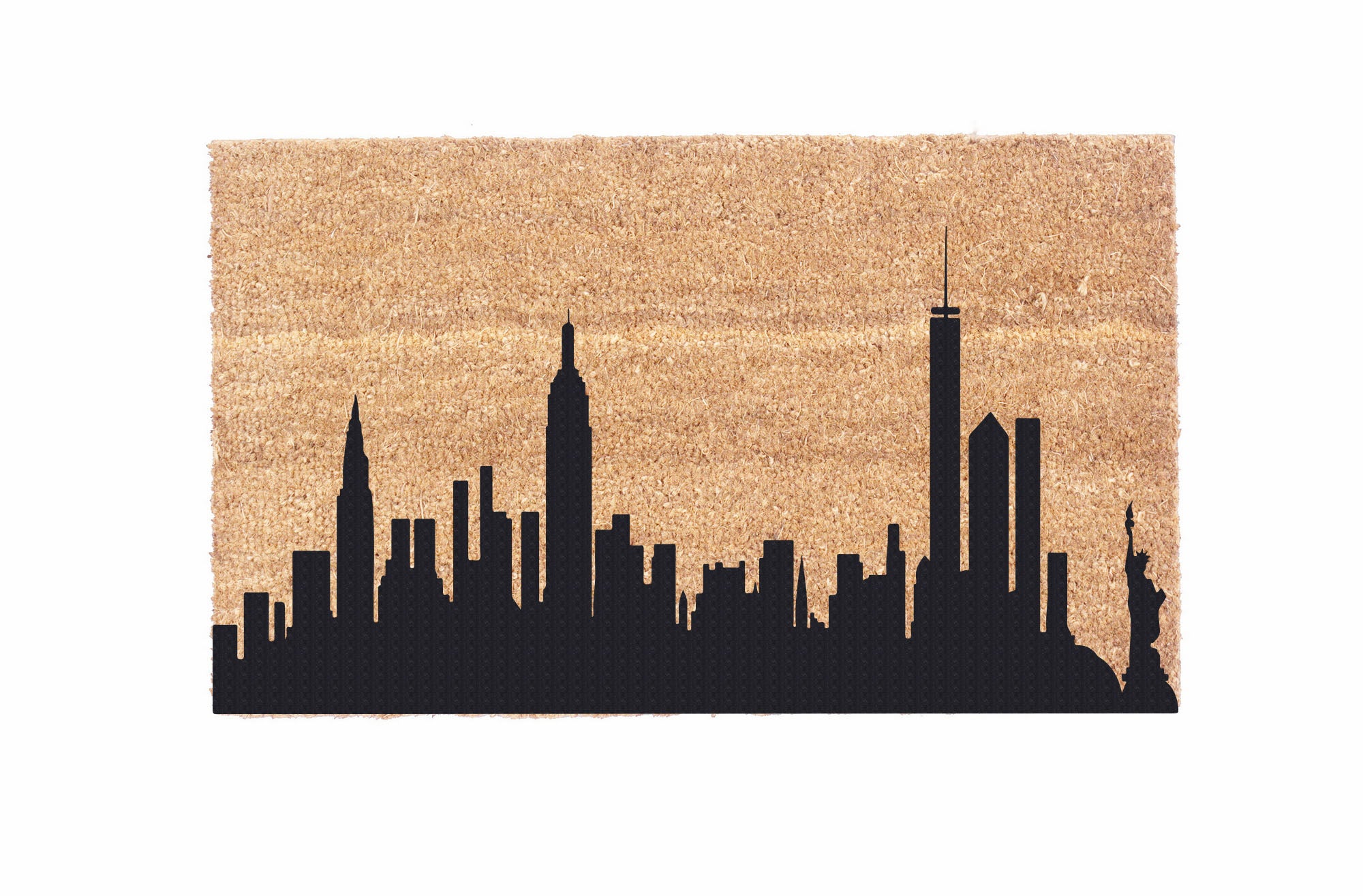 Stylish City Skyline Coco Doormat - Non-Slip Entryway Rug for Home & Office Decor - Perfect for Front Door, Patio, and Indoor Use