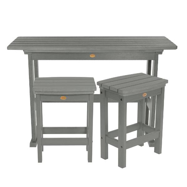 Lehigh 3-Piece Counter Height Balcony Set - Outdoor Patio Furniture for Small Spaces, Bistro Dining, and Apartment Living