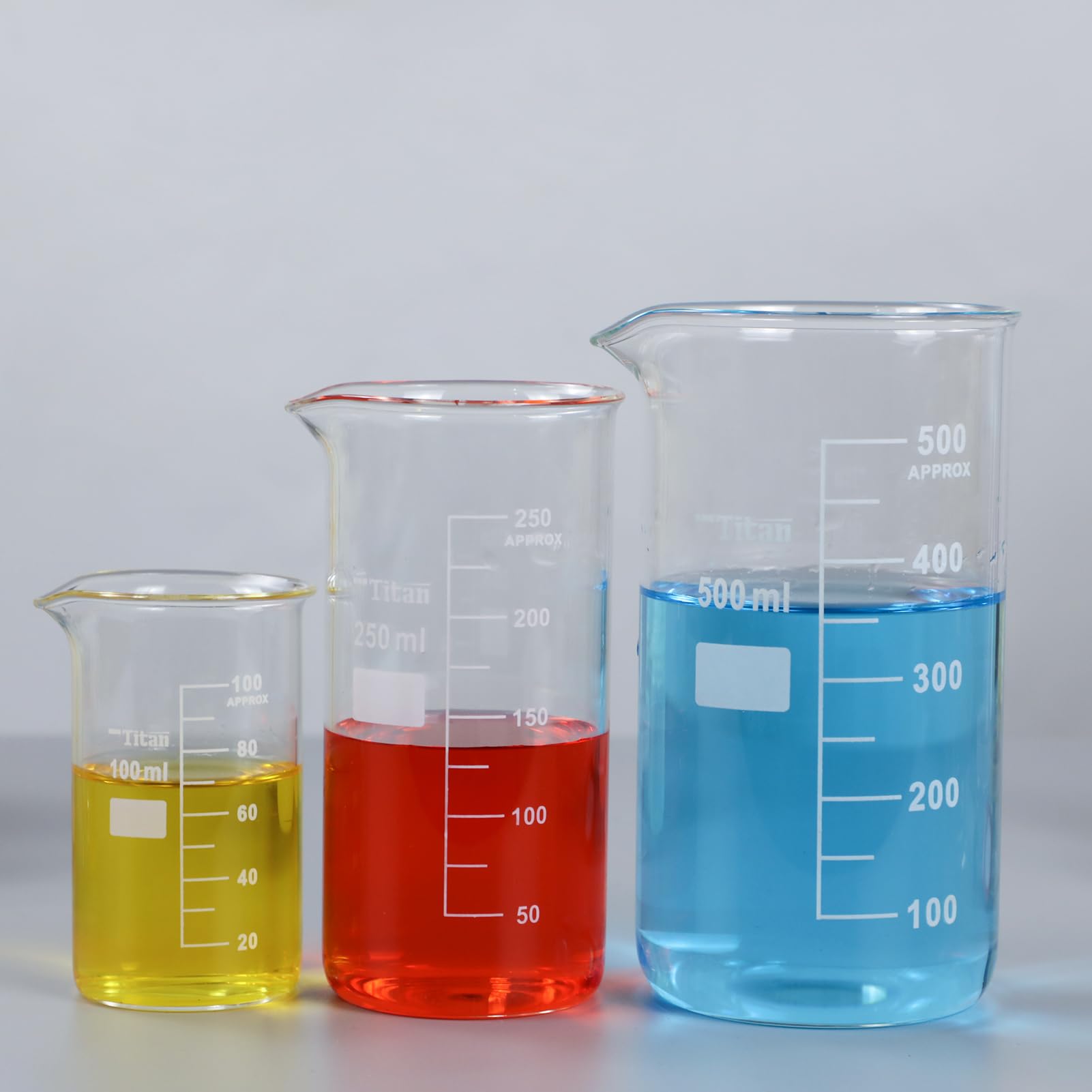 Premium 600ml Borosilicate Glass Beaker Mug - Durable Lab-Grade Beaker for Coffee, Beer & Science Experiments (12-Pack) - Perfect for Home, Office & Laboratory Use