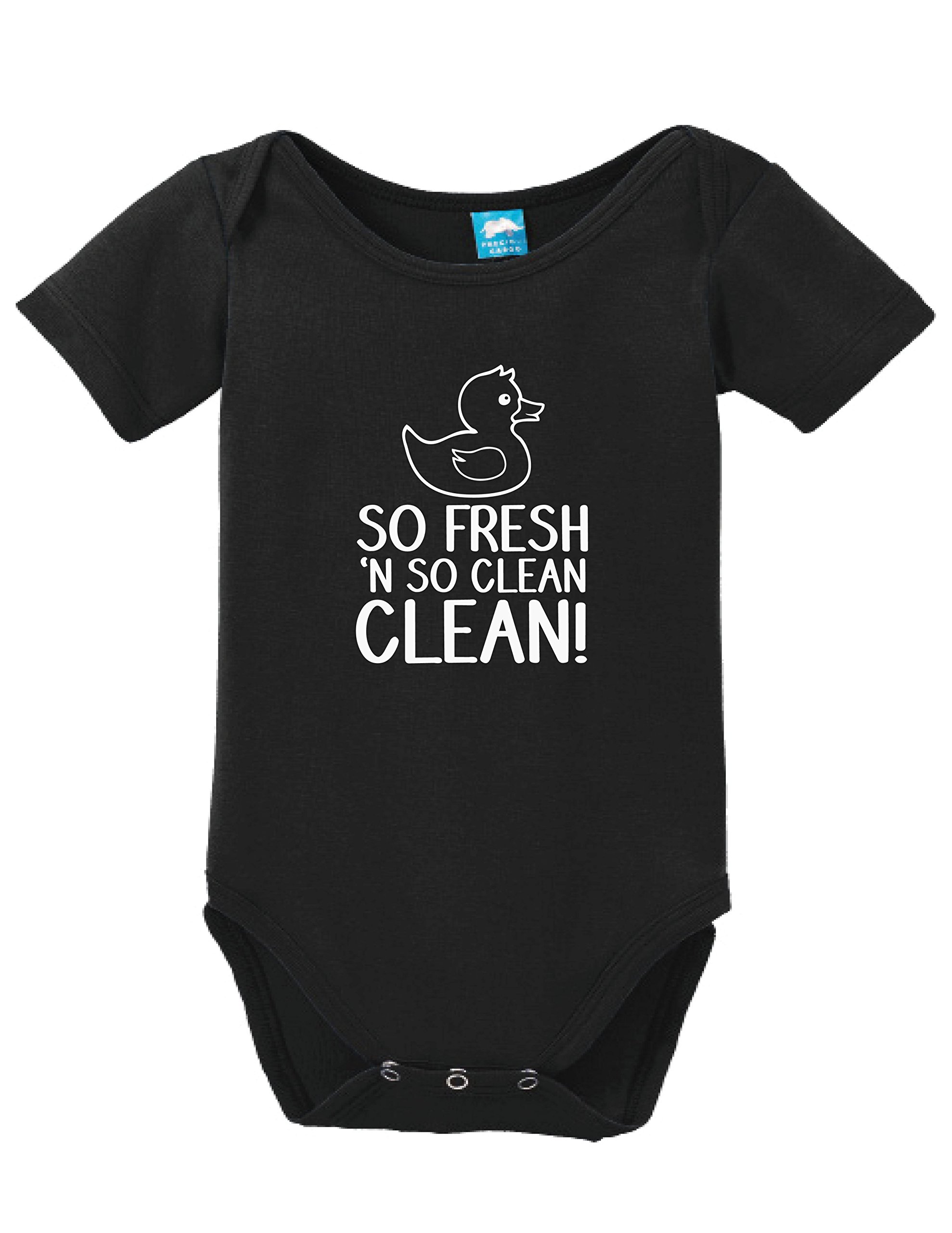 So Fresh N So Clean Printed Infant Bodysuit Baby Romper - Soft Cotton Onesie for Newborns & Toddlers - Perfect for Playdates, Photo Shoots & Everyday Wear