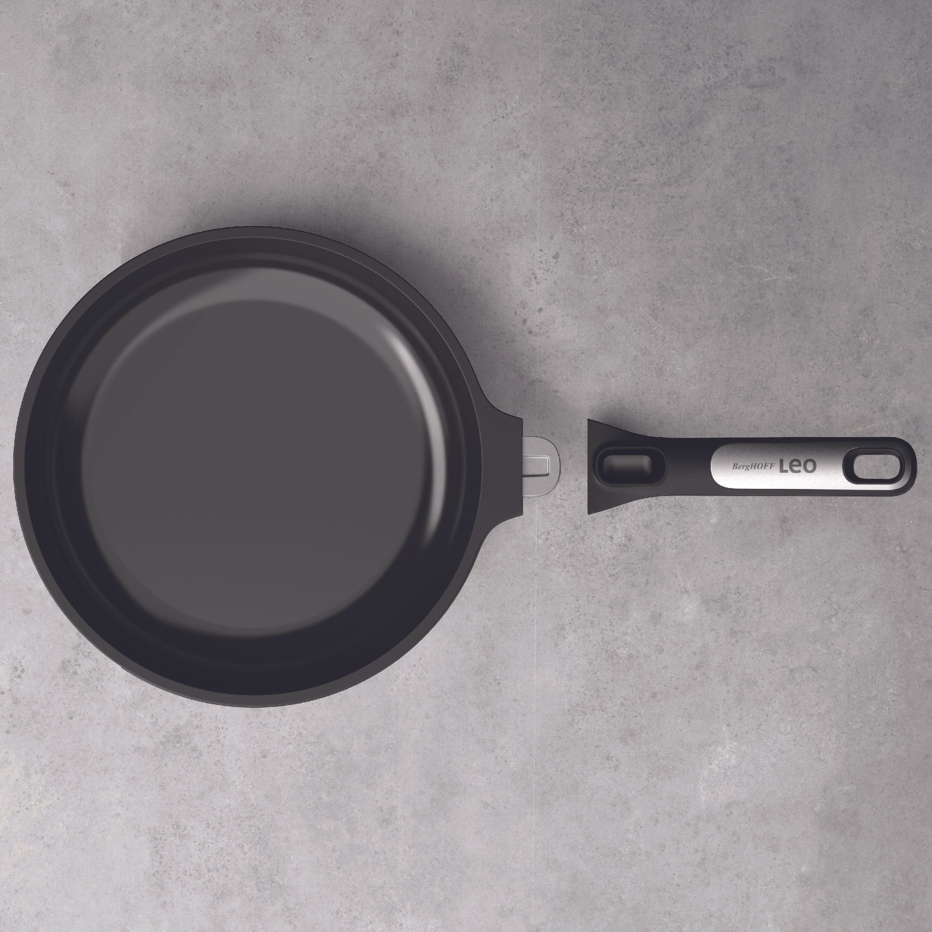 BergHOFF Leo Phantom Nonstick Ceramic 8-Inch Frying Pan with Recycled Aluminum - Perfect for Sauteing, Frying & Healthy Cooking