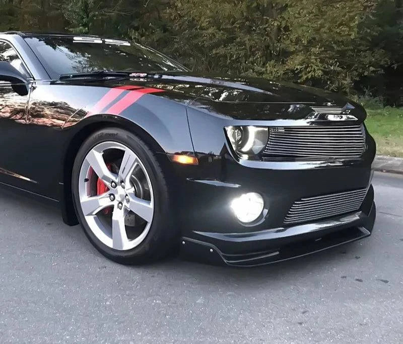 2010-2013 Chevy Camaro V8 SS Street Style Black Front Bumper Lip PU - Upgrade Your Ride for Aggressive Street Look | Perfect for Car Shows & Performance Upgrades