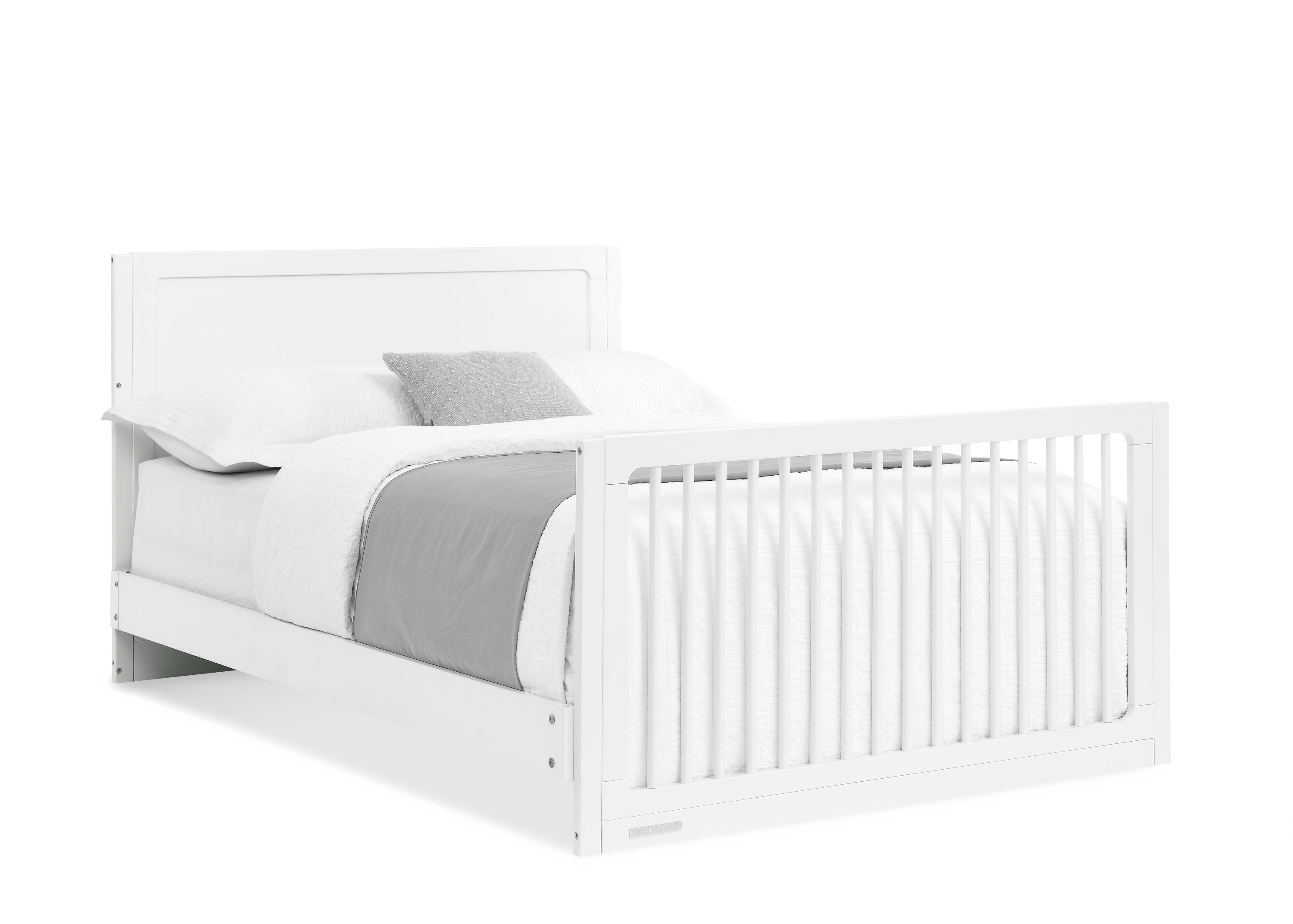 Convertible 6-in-1 Baby Crib by Spencer - Nursery Furniture That Grows with Your Child from Newborn to Toddler Bed