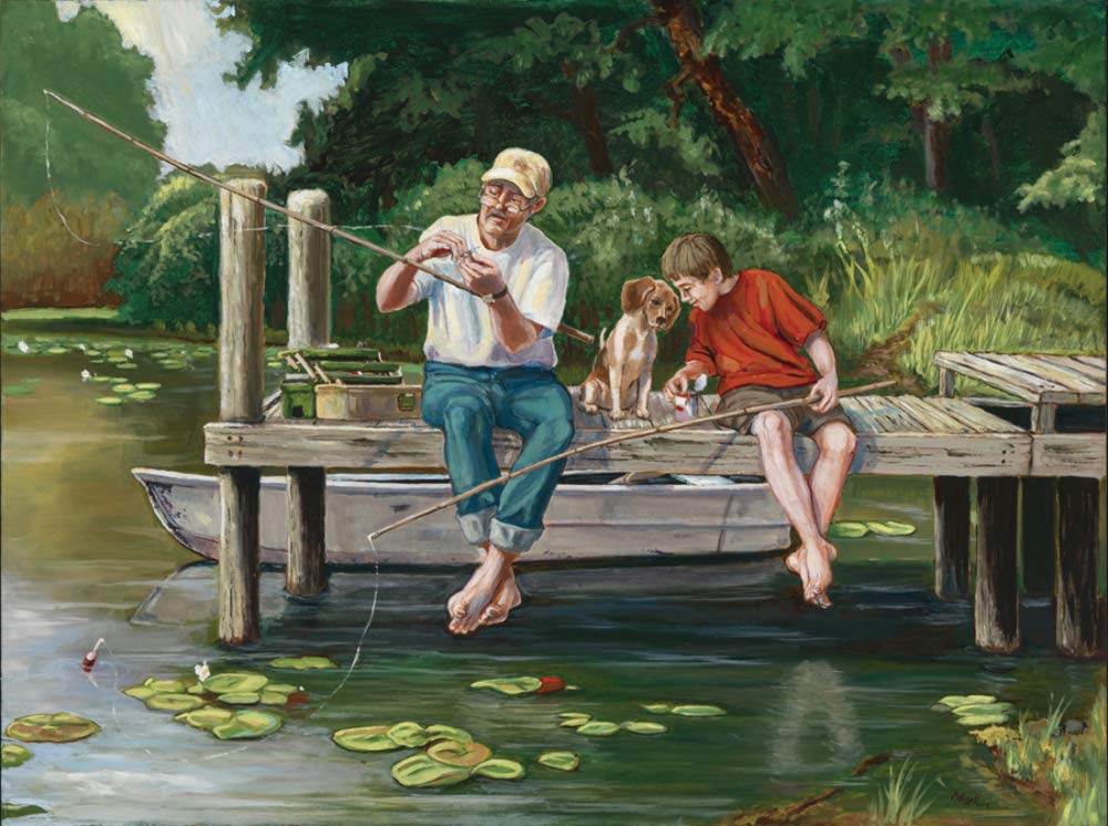 On The Dock - 1000 Piece Jigsaw Puzzle for Adults & Teens - Challenging Scenic Waterfront Puzzle - Perfect for Family Game Night & Relaxation