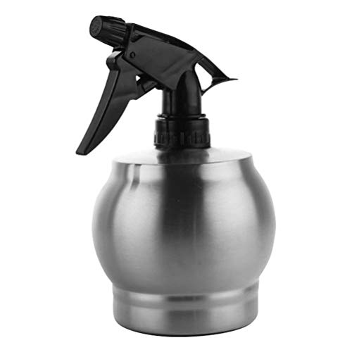 Hemoton 550ML Stainless Steel Water Spray Bottle - Hair Mist & Plant Mister for Salon, Gardening, Travel | Silver (1 Pack) - Perfect for Styling, Hydrating Plants & Household Cleaning