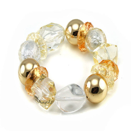 CCB & HOMAICA Natural Stone Beaded Bracelet - Handmade Boho Chic Jewelry for Women, Men - Perfect for Yoga, Meditation & Everyday Wear