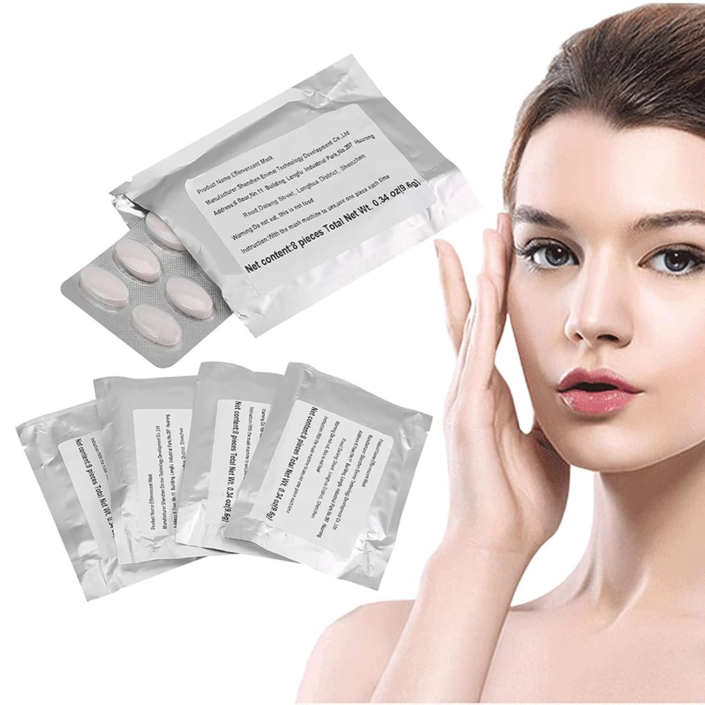 32Pcs Collagen Capsule Face Masks for DIY Facial Mask Maker Machine - Hydrating Fruit & Vegetable Sheet Masks for Home Spa & Skin Care