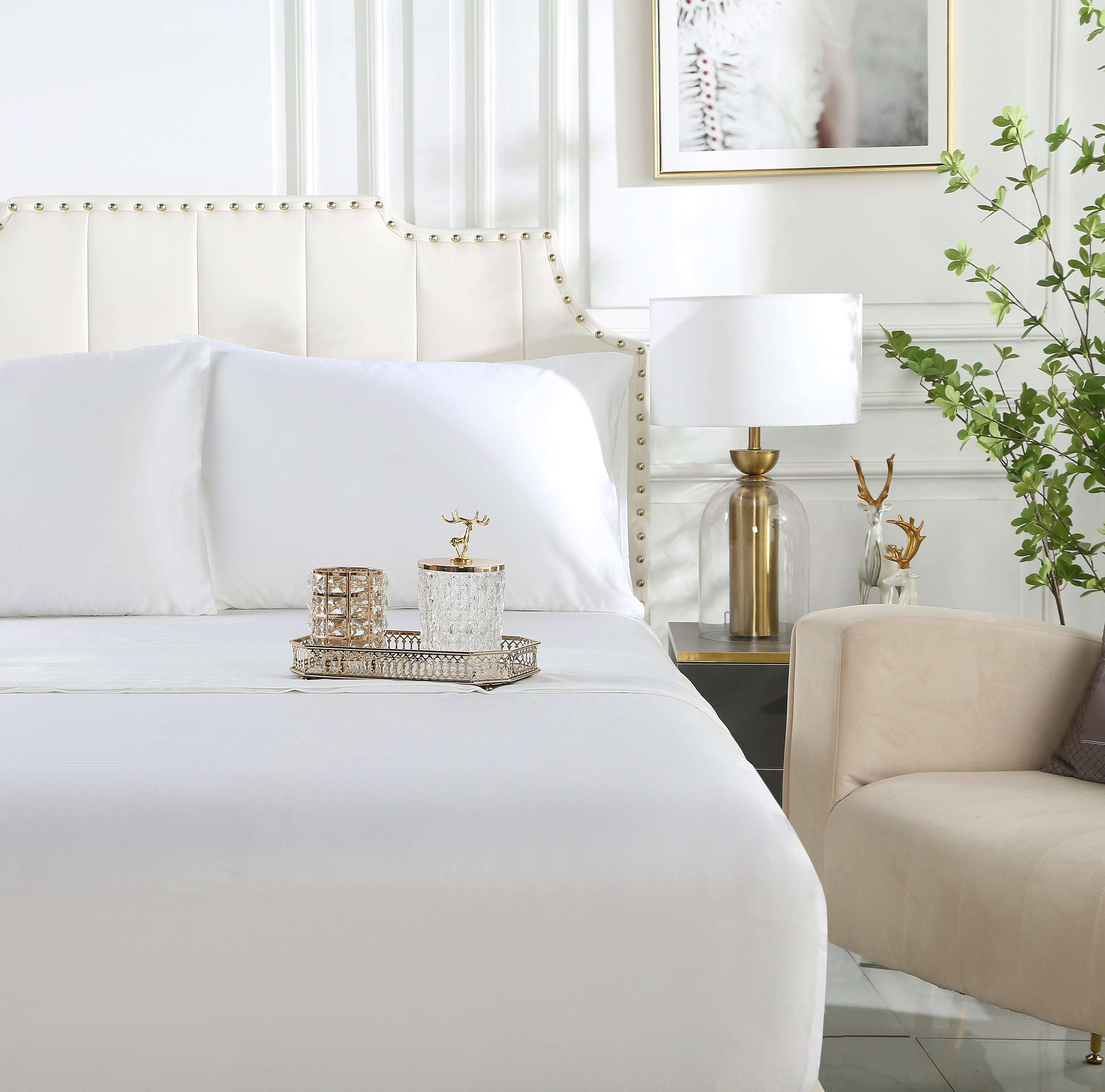 100% Organic Bamboo Sheets Set - Queen Size, Breathable & Hypoallergenic Bedding for Cool & Comfortable Sleep - Perfect for Hot Sleepers & Eco-Conscious Homes