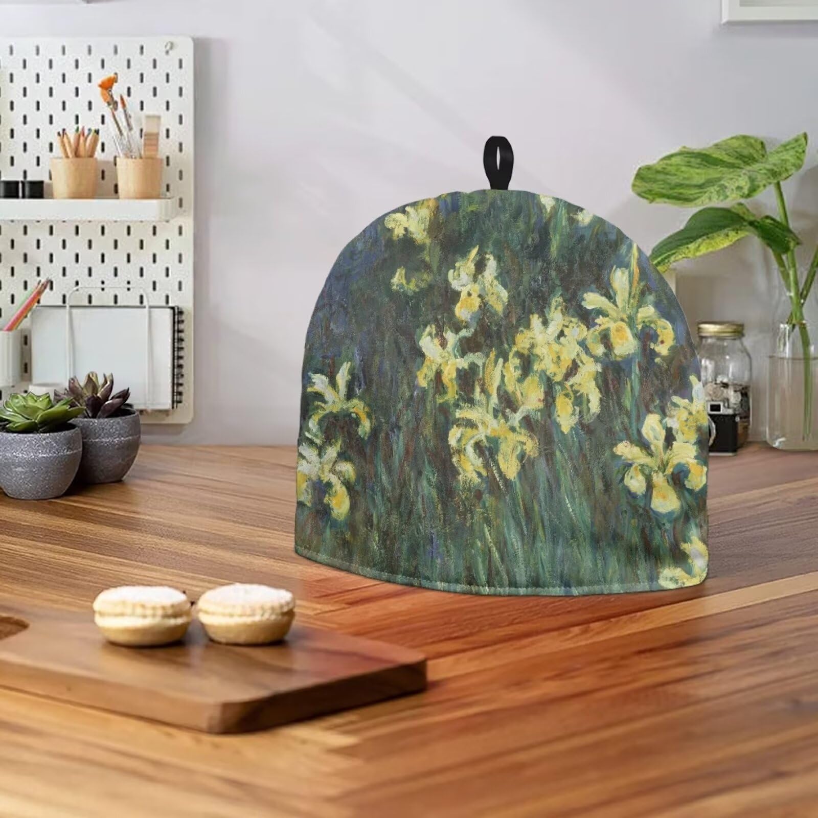 Large Insulated Tea Cozy for Teapot - Oil Painting Design Lightweight Kettle Cover - Perfect for Teapots, Kettles & French Press - Keep Warm & Dust-Free for Afternoon Tea, Coffee Breaks & Kitchen Decor