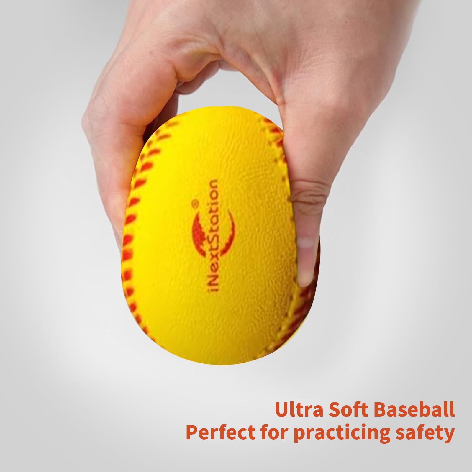 iNextStation Soft Foam Baseballs - 12 Pack, 9 Inch Practice Balls for Kids & Teens | Safe Training Equipment for Backyard, Batting Cage & Indoor Baseball Practice