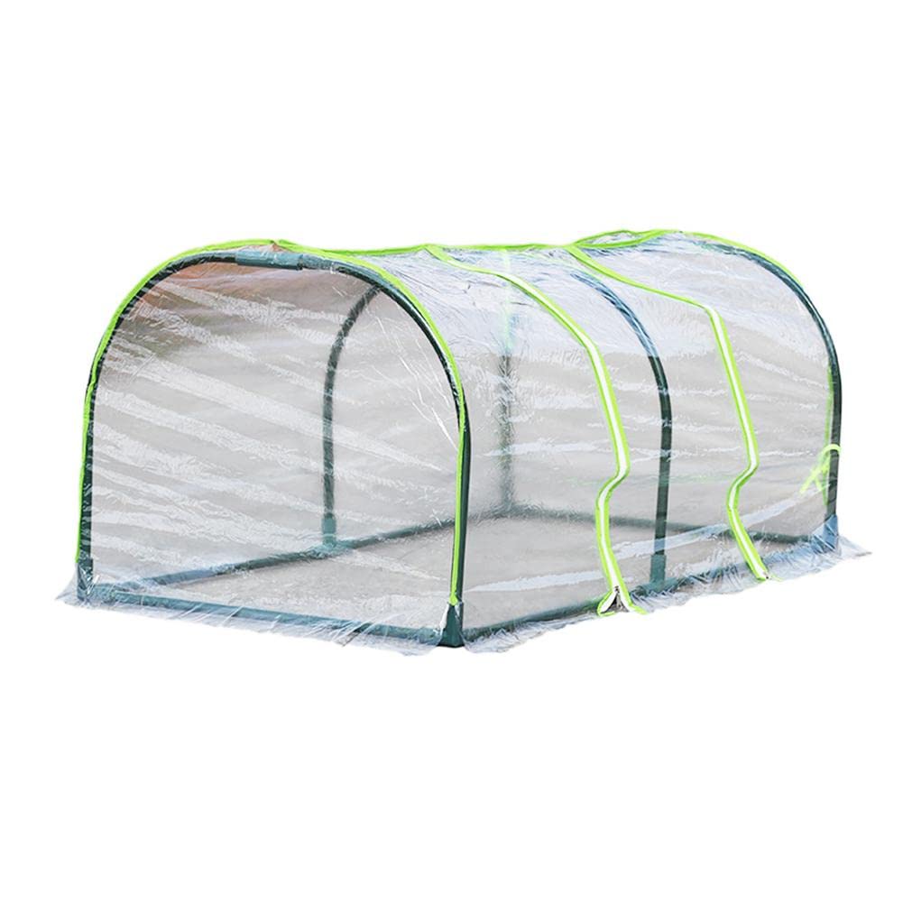 ZSHUZHI Mini Greenhouse Plant Cover - Cold-Proof Portable Transparent Protection Cover for Plants, Warm Plant Protection Film with Support - Ideal for Indoor/Outdoor Gardening, Seedlings & Frost Protection