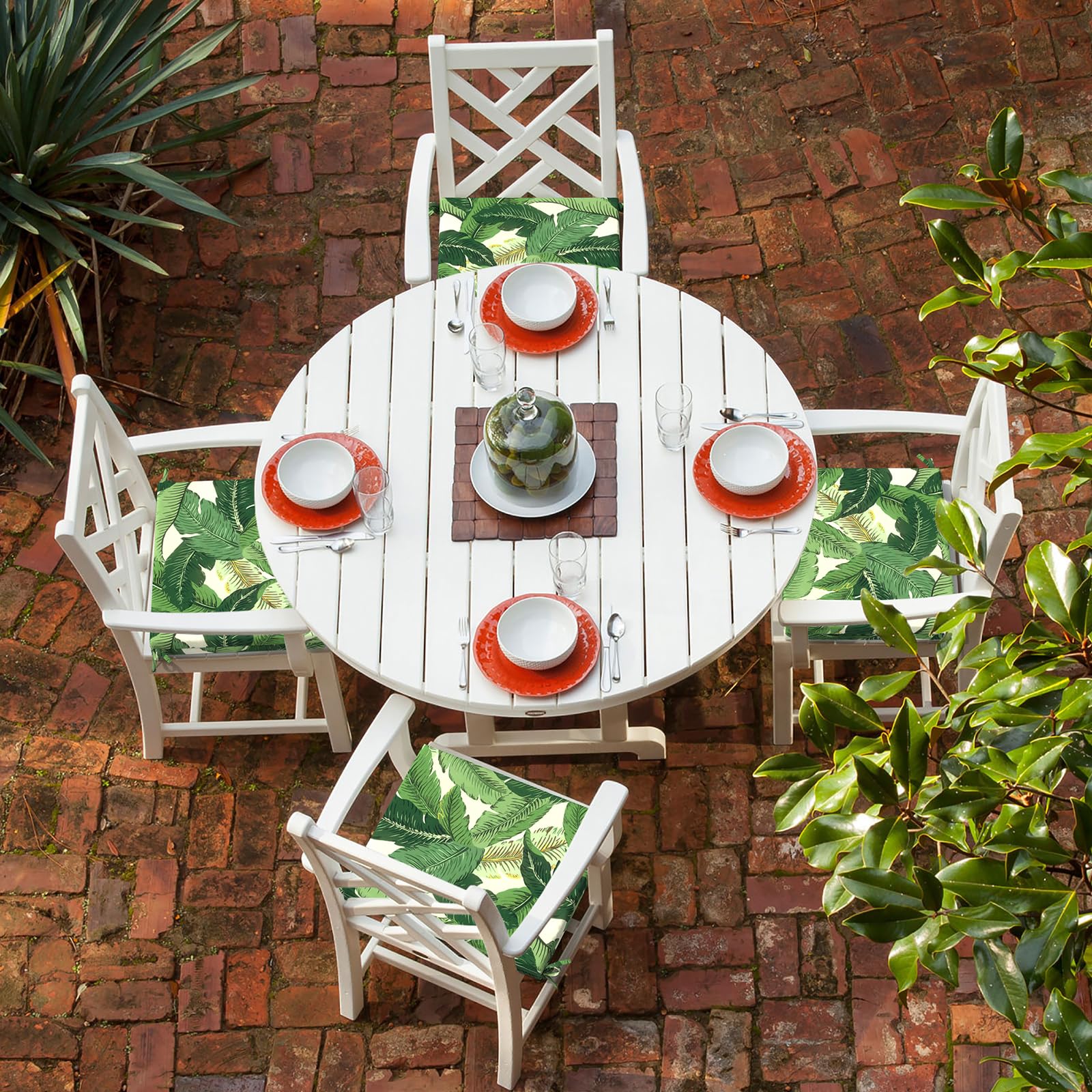 LTXIII Fade-Resistant Outdoor Chair Cushions Set of 4 - 18.5