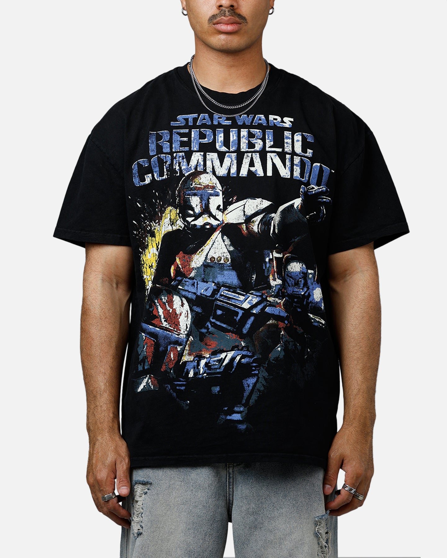 Star Wars Battlefront Republic Commando Heavyweight T-Shirt - Black | Officially Licensed | Men's Graphic Tee for Gaming Fans & Cosplay
