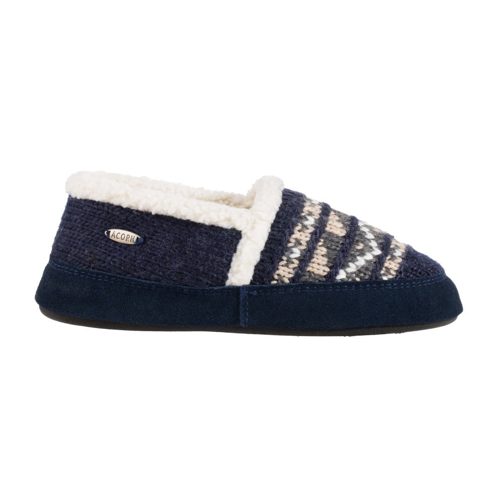Women's Acorn® Nordic Moc Slippers with Indoor/Outdoor Sole - Cozy House Shoes for Winter, Home, Travel & Outdoor Use