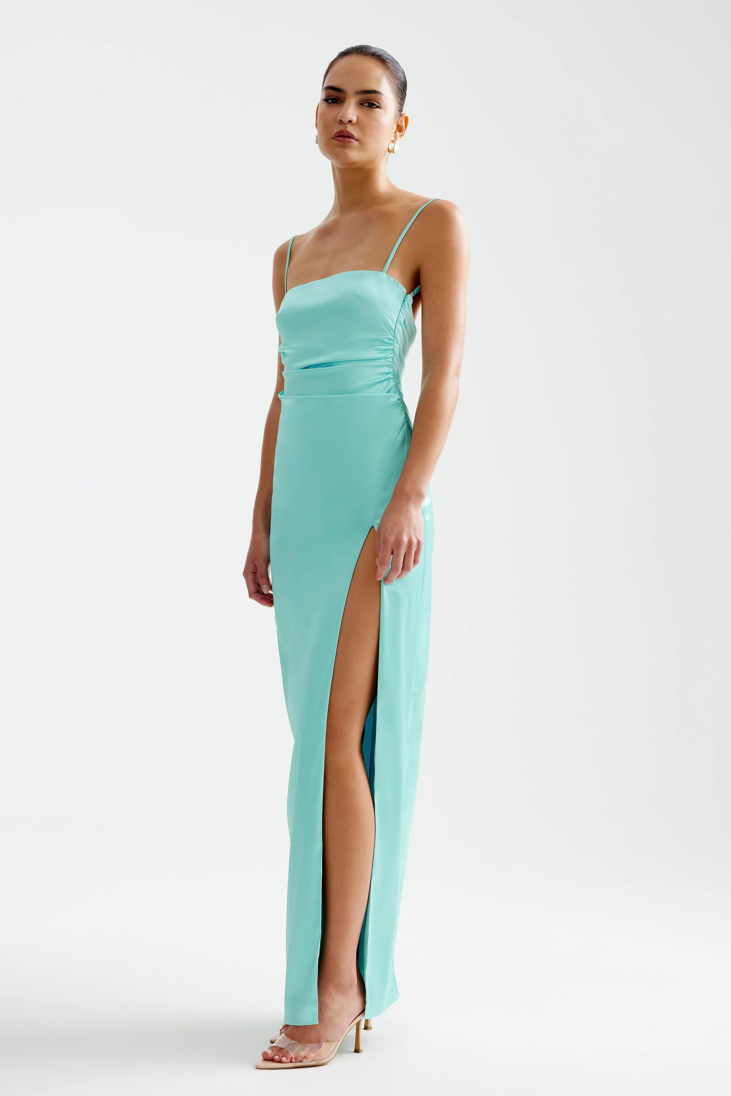 Kiri Dress Aqua - Elegant Women's Summer Dress for Casual & Beach Wear | Perfect for Vacations, Parties & Outdoor Events