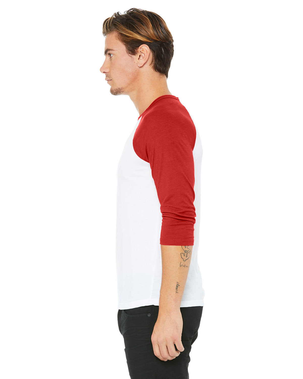 Bella + Canvas 3200 Unisex 3/4 Sleeve Baseball Tee - Soft Cotton Jersey Shirt for Men & Women - Perfect for Sports, Casual Wear & Team Uniforms