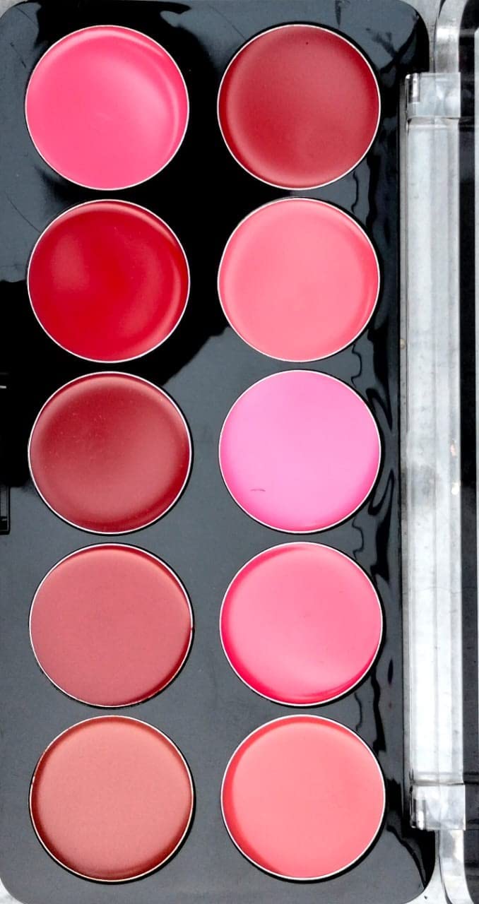 SHUBH TRADERS 10-Color Pigmented Lipstick Palette - Waterproof Matte Lip Contour Set for Women | Creamy Long-Lasting Lip Colors | Travel-Friendly Makeup Kit | Perfect for Parties, Weddings & Daily Wear