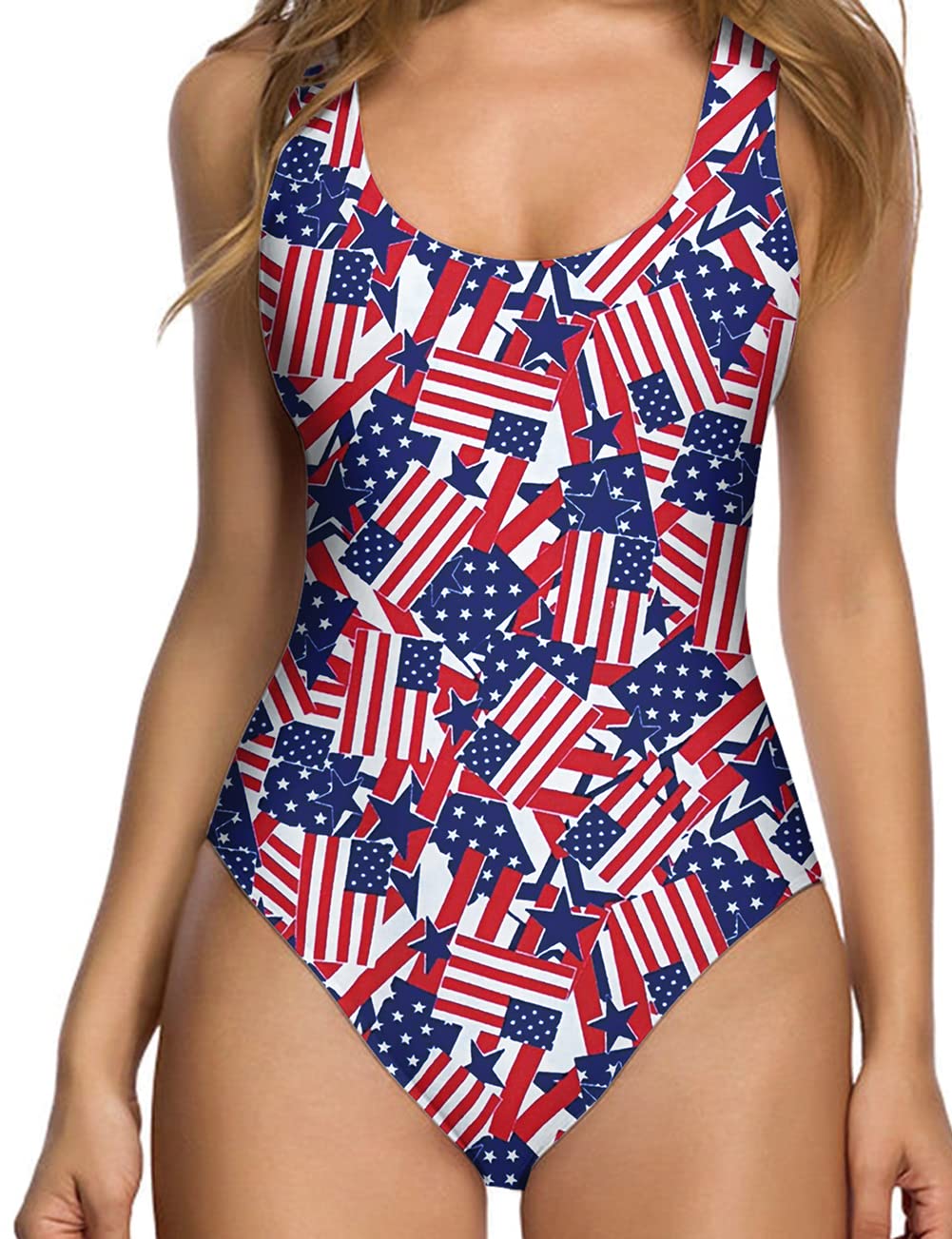 RAISEVERN Women's One Piece Swimsuits - Funny Bathing Suits & Monokini Swimwear for Beach, Pool & Summer Vacations