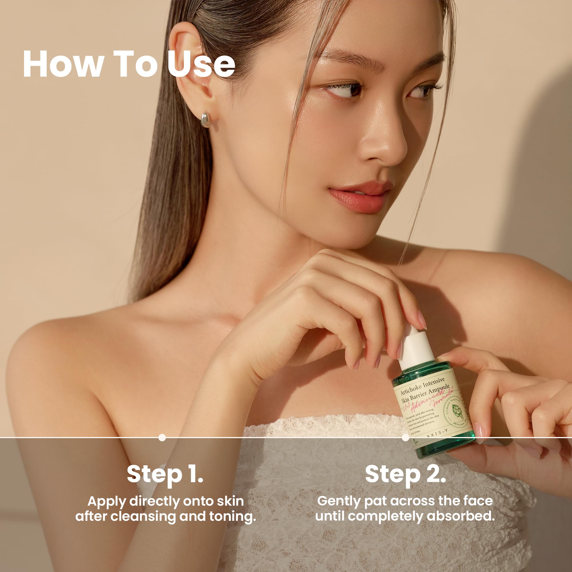 AXIS-Y Artichoke Intensive Skin Barrier Ampoule - Hydrating & Soothing Serum with Centella Asiatica, Licorice & Aloe for Sensitive Skin & Irritation Relief - Vegan Korean Skincare (1.01 fl oz) - Perfect for Dry Skin, Redness Reduction & Nighttime Repair Routine