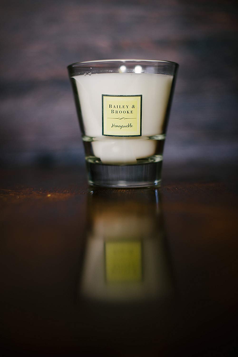 Bailey & Brooke Honeysuckle Scented Glass Tumbler Candle - Home Decor, Relaxation Gift, Aromatherapy for Bedroom & Living Room