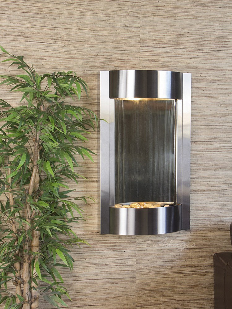 Adagio Serene Waters Stainless Steel Silver Mirror SWA2040 - Elegant Bathroom & Bedroom Decor for Modern Homes