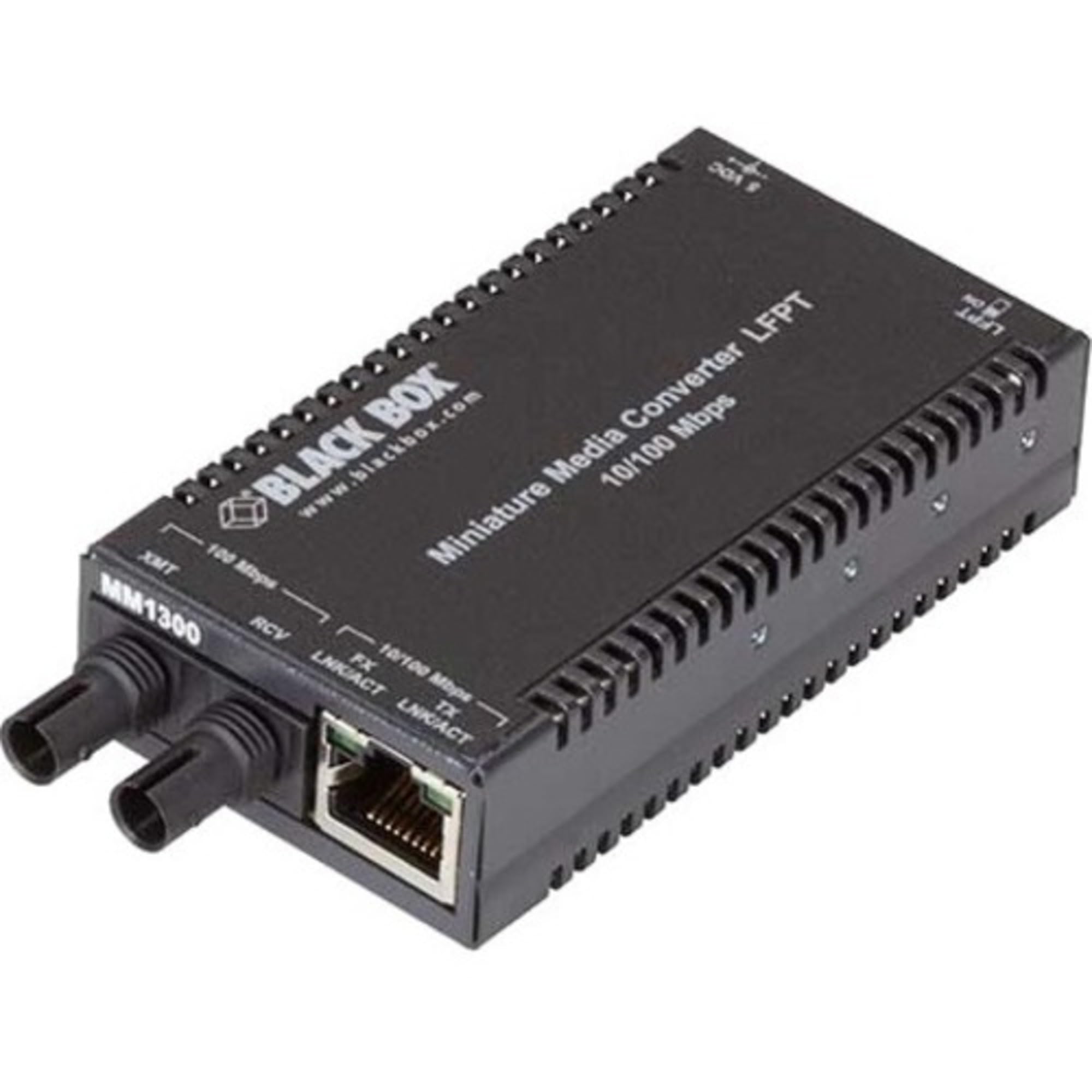 Black Box MultiPower Miniature Transceiver & Media Converter - Compact Ethernet Solution for Industrial Networking & Data Centers