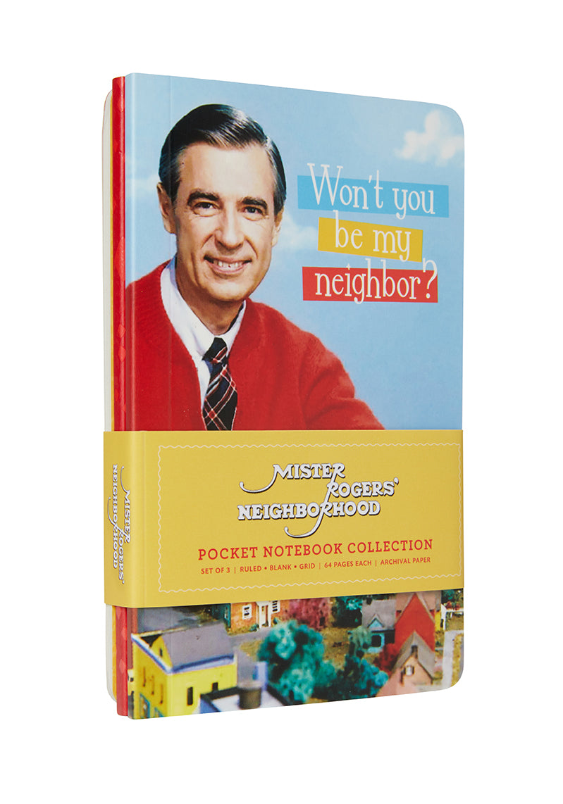 Mister Rogers' Neighborhood Pocket Notebook Set of 3 - Mini Memo Pads for Journaling, Notes & Gift Ideas - Perfect for Students, Teachers & Office Use